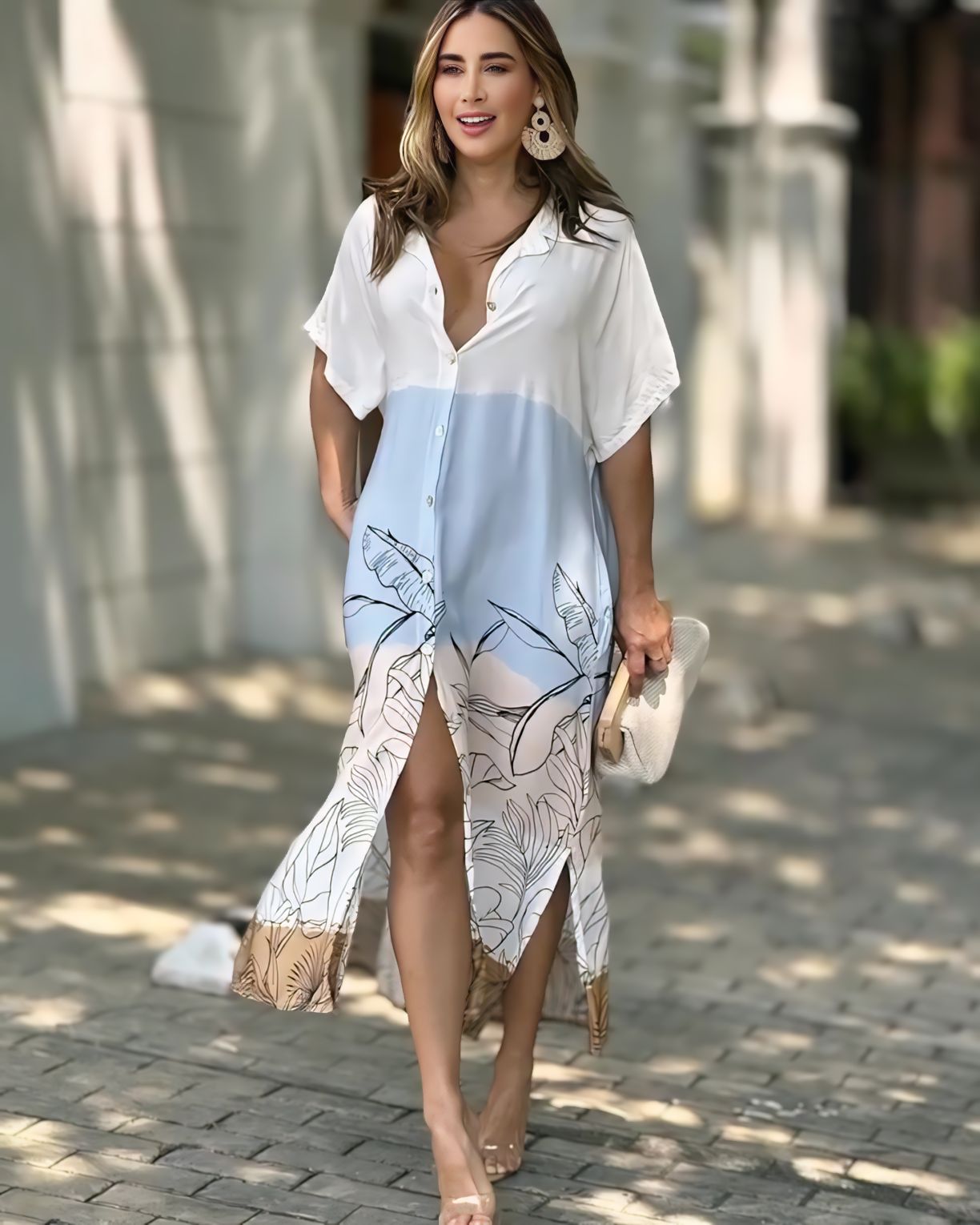 Breezy Retreat Shirt Dress