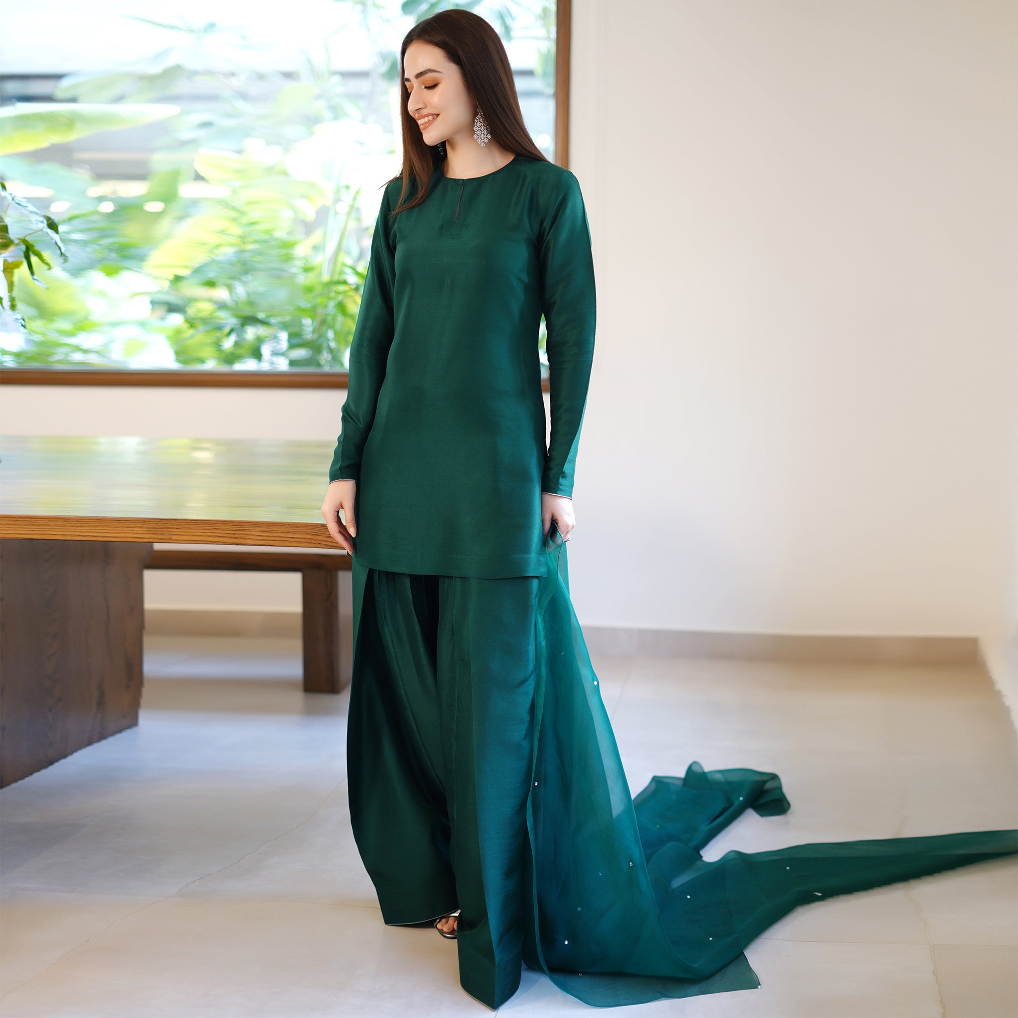 Emerald farshi salwar set