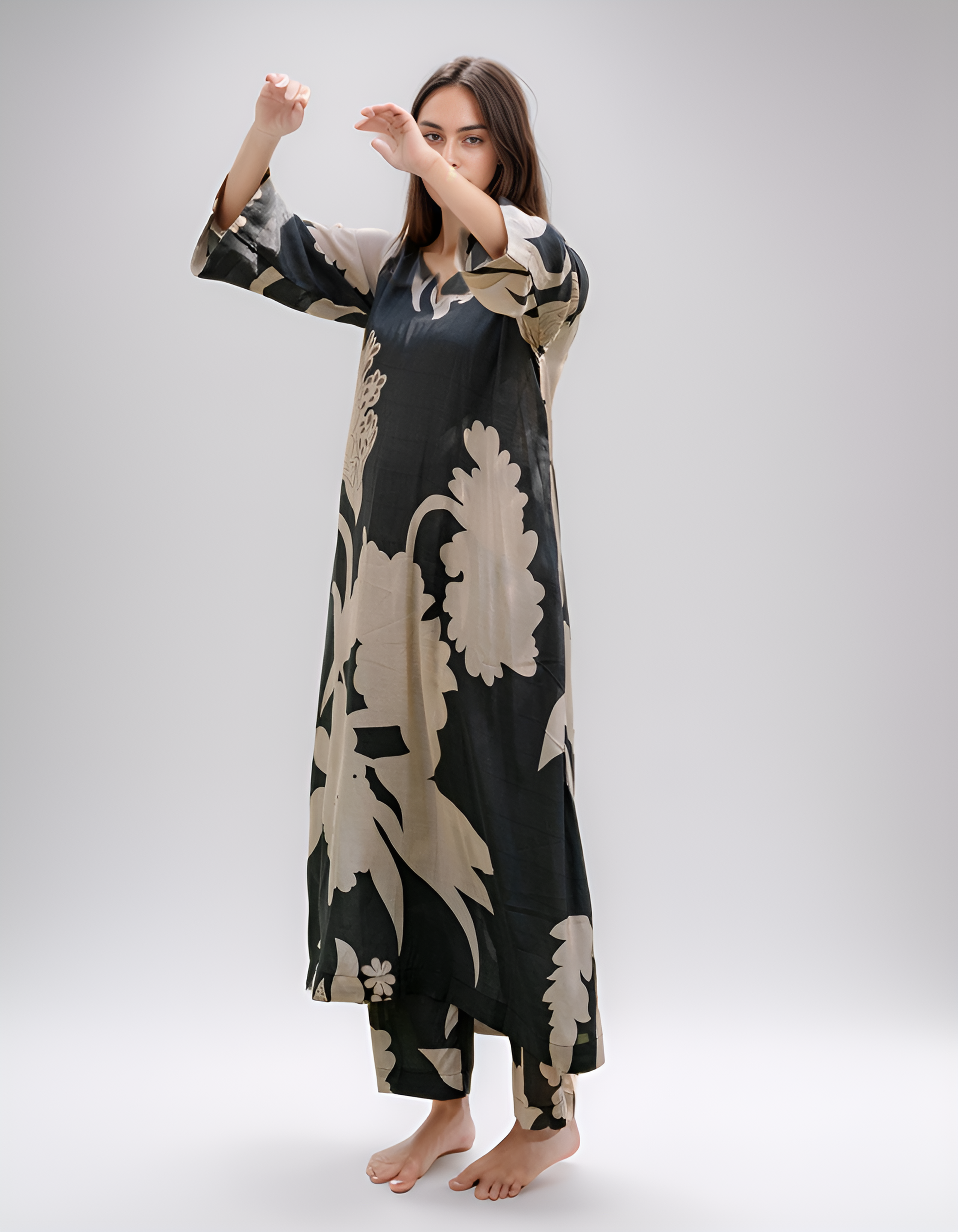 Midnight Lilly Kurta Set