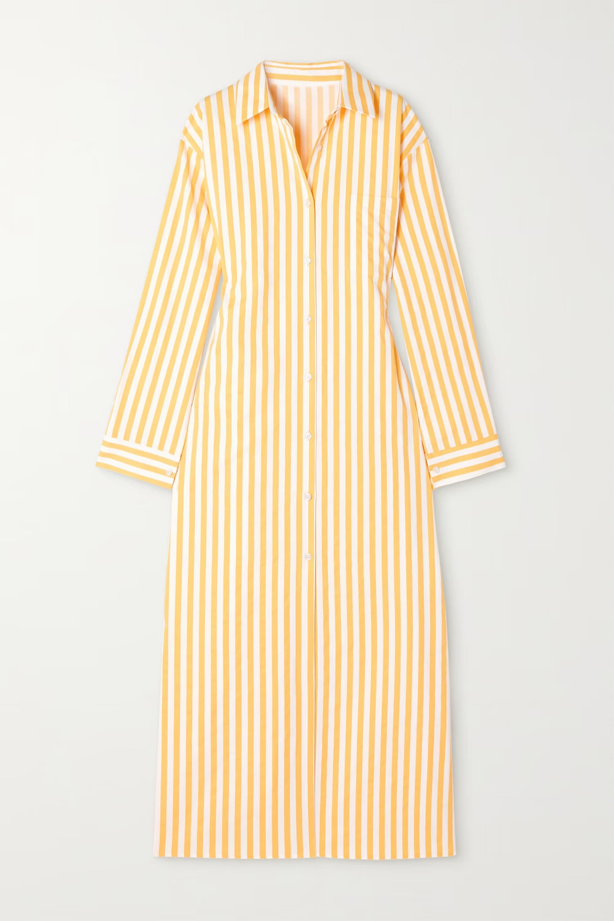 Vertical Stripes Shirt Dress