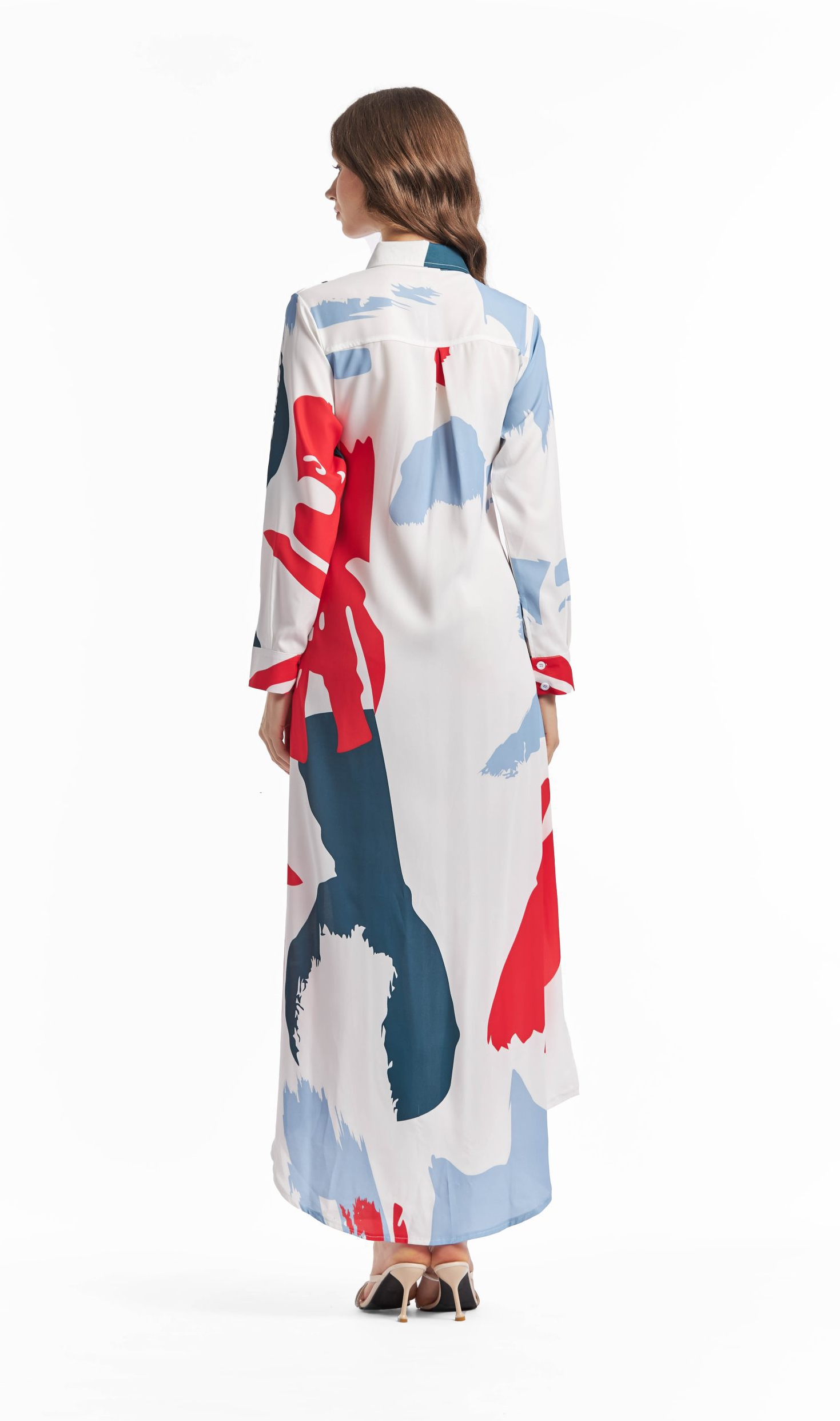 Vibrant Brushstroke Long Dress