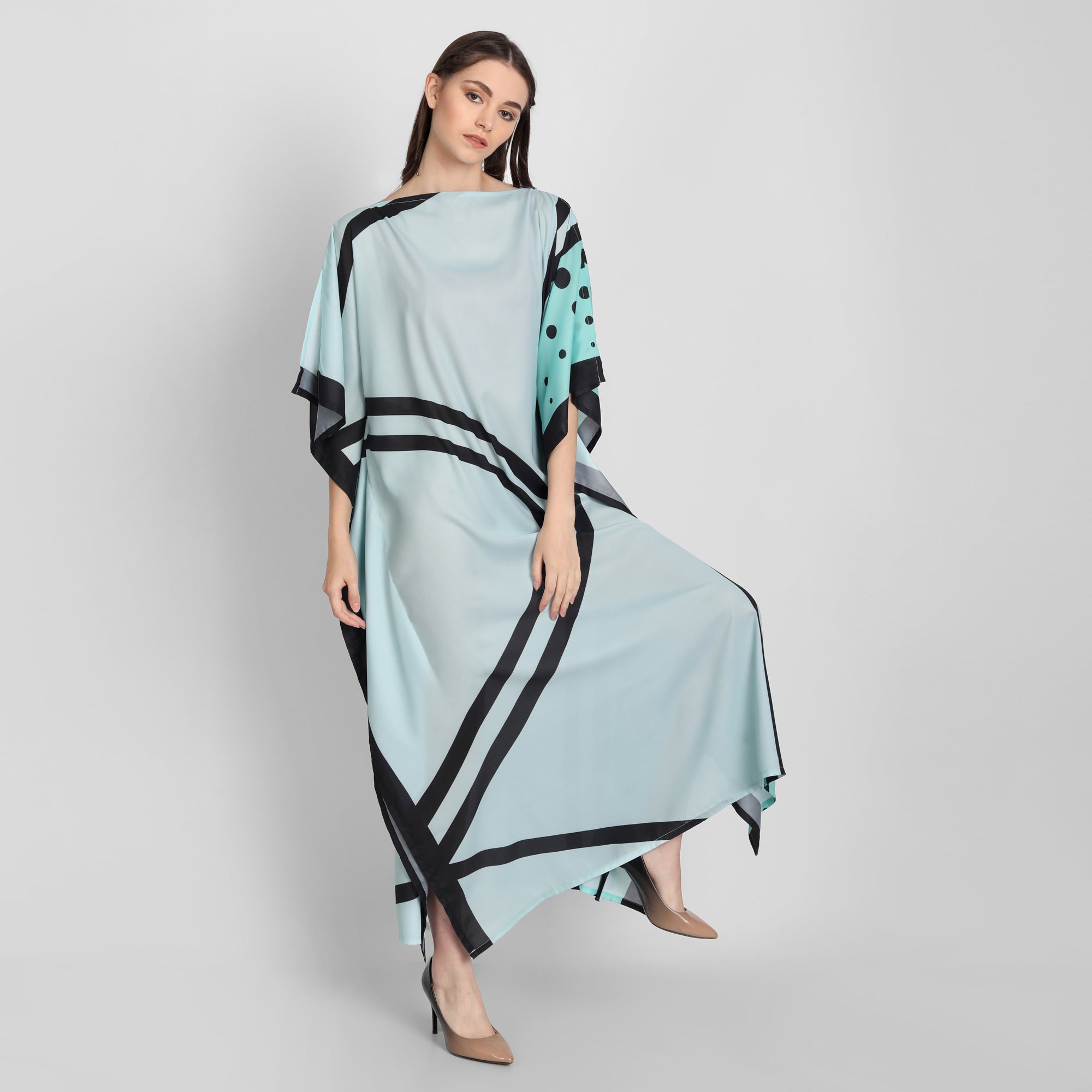 Sea Green Kaftan Dress