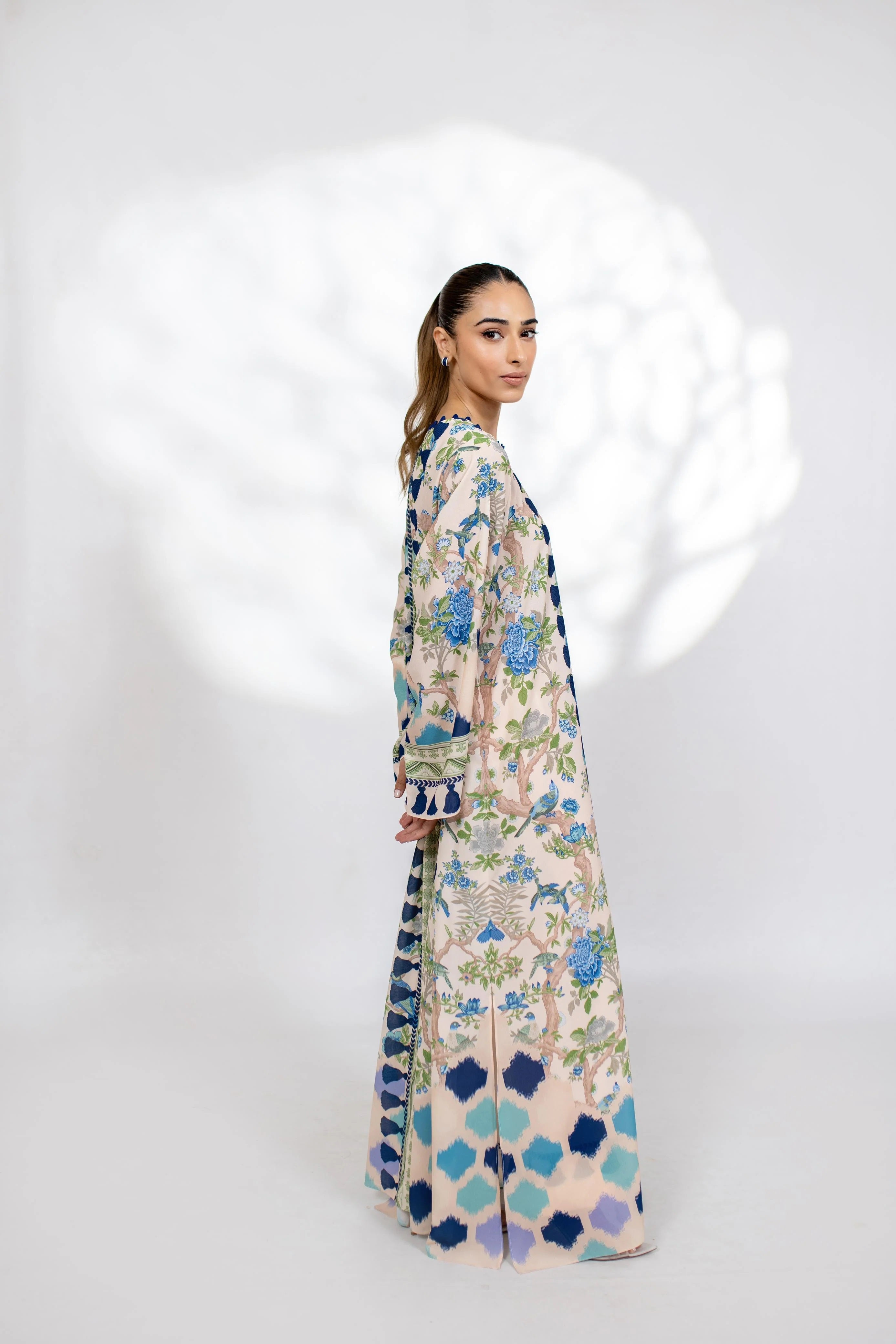 Fleur Long Kaftaan Dress