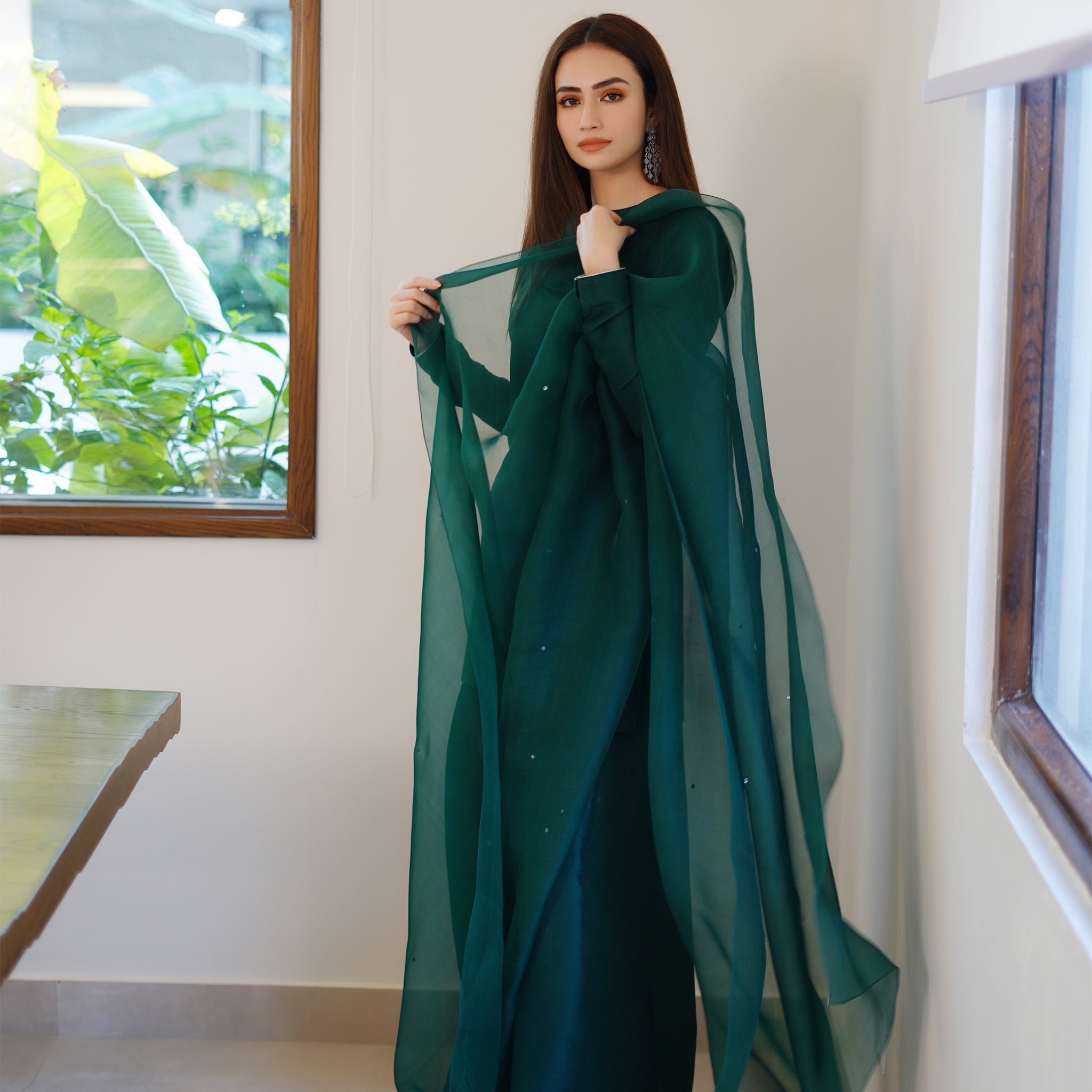 Emerald farshi salwar set