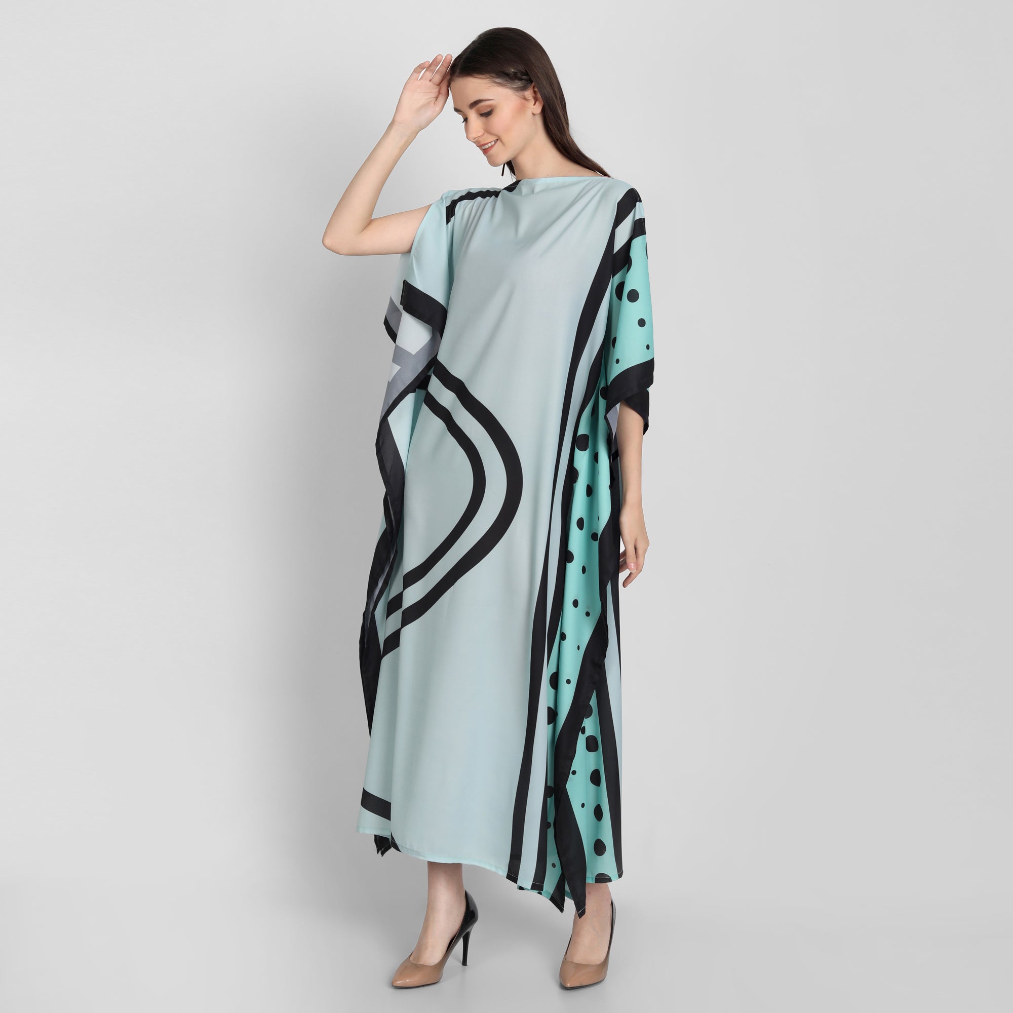 Sea Green Kaftan Dress