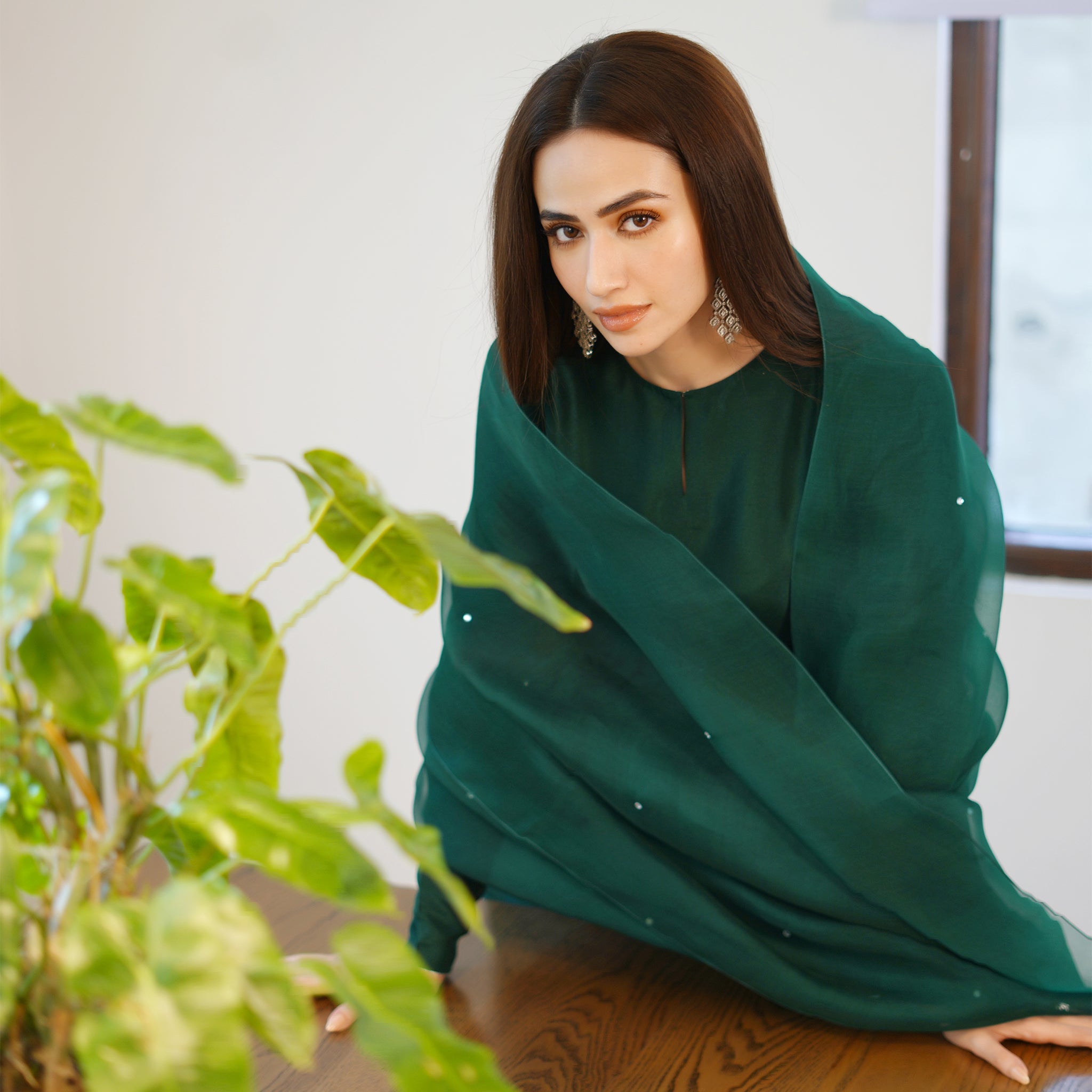 Emerald farshi salwar set