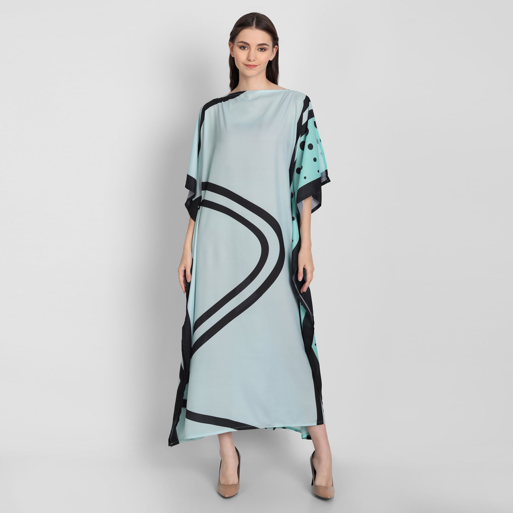 Sea Green Kaftan Dress