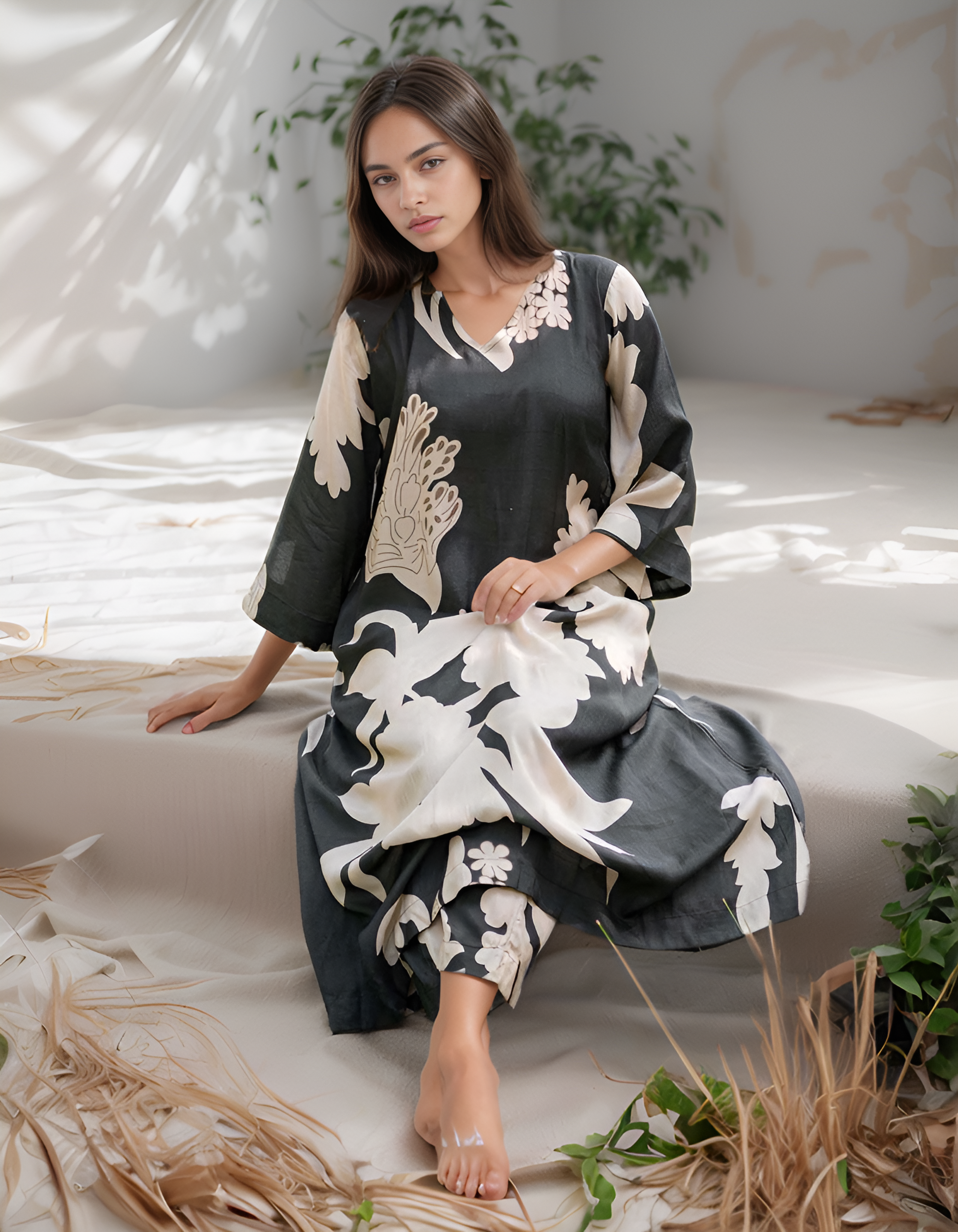 Midnight Lilly Kurta Set