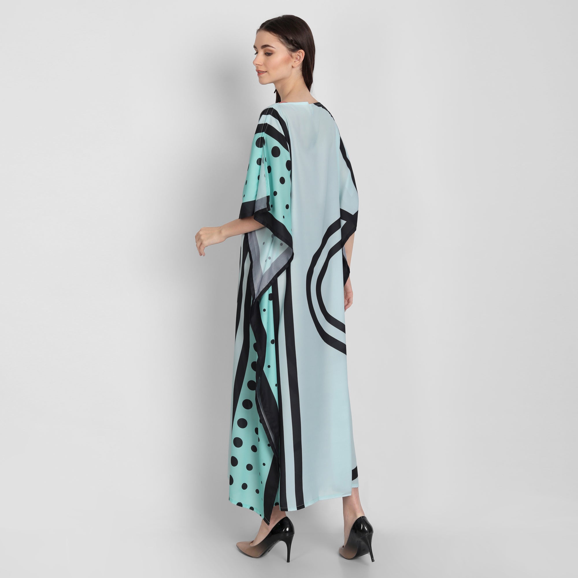 Sea Green Kaftan Dress