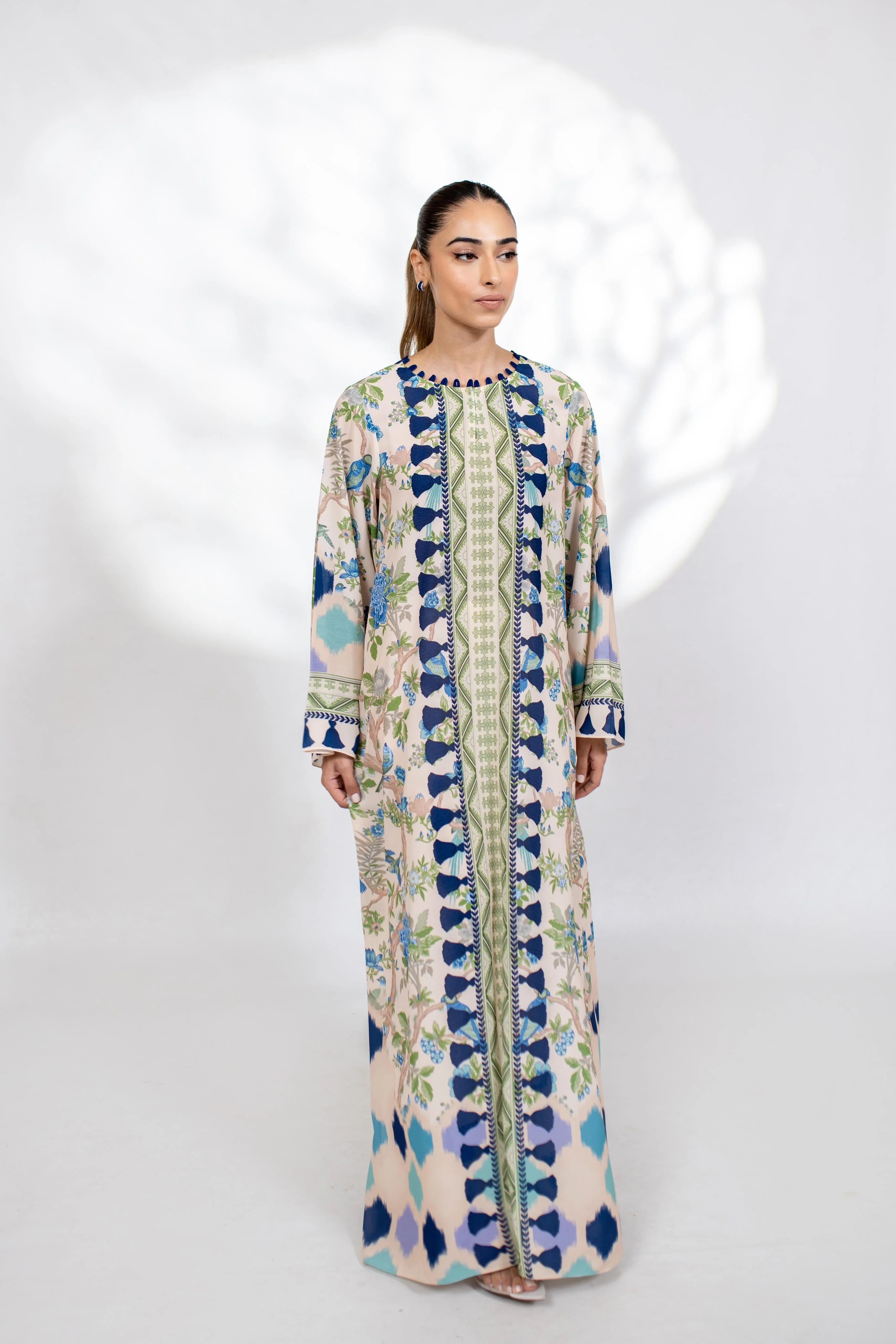 Fleur Long Kaftaan Dress