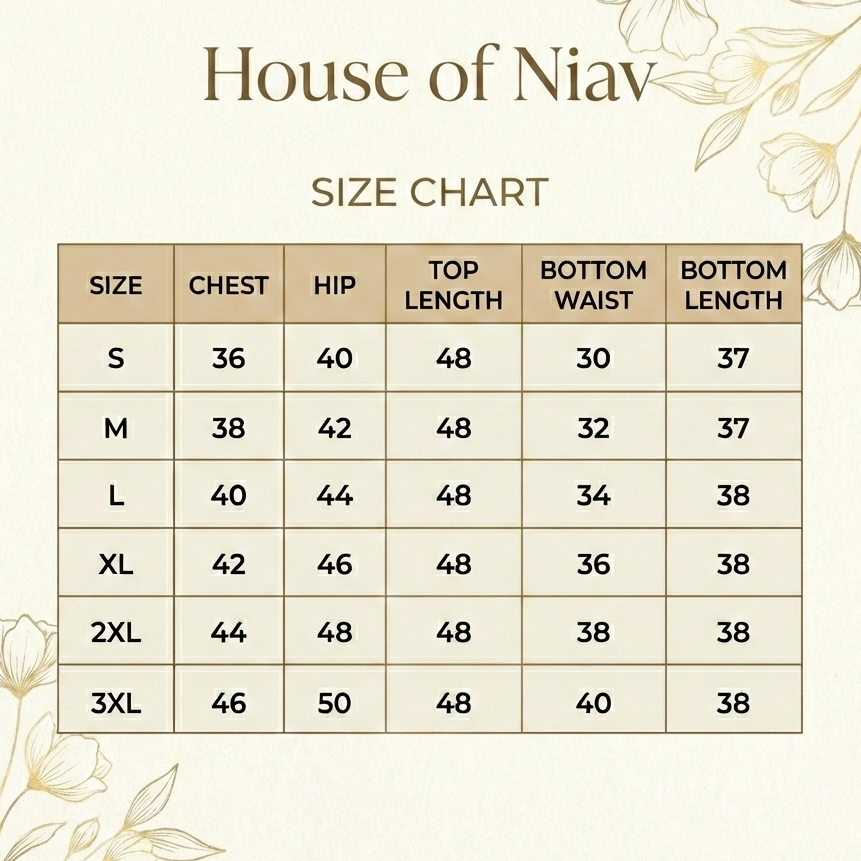 Size Chart Coord Set
