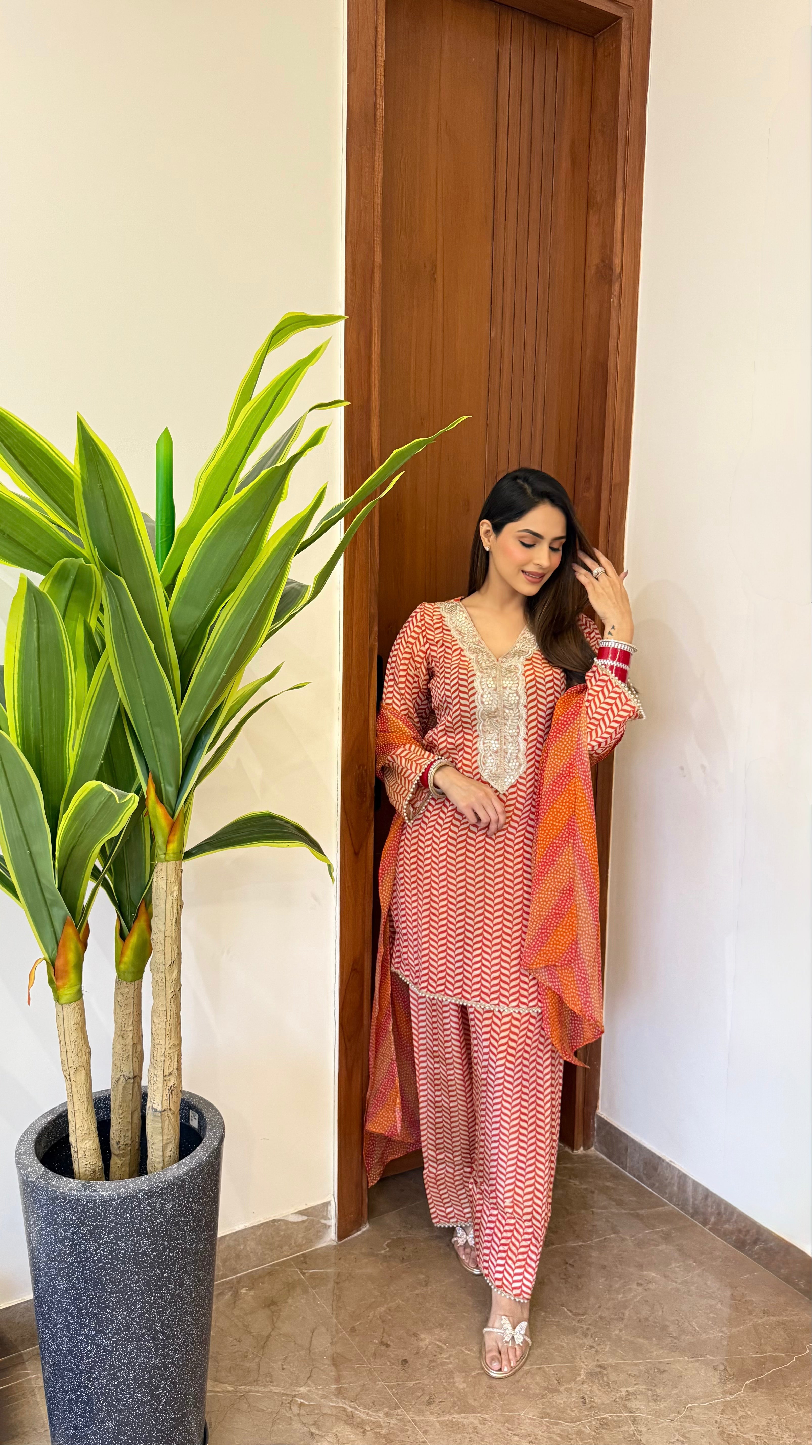 Chevron Farshi Salwar set
