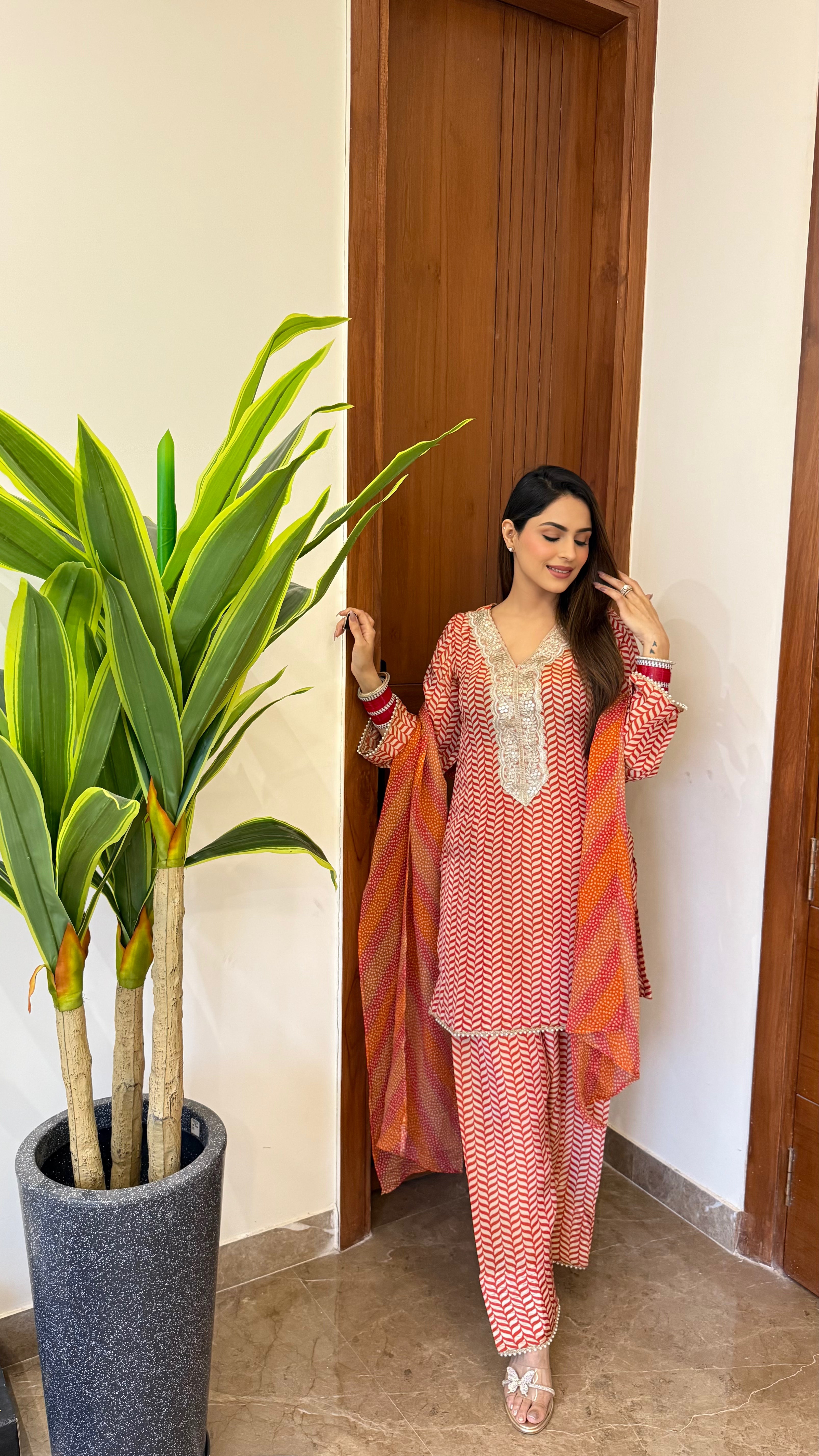 Chevron Farshi Salwar set