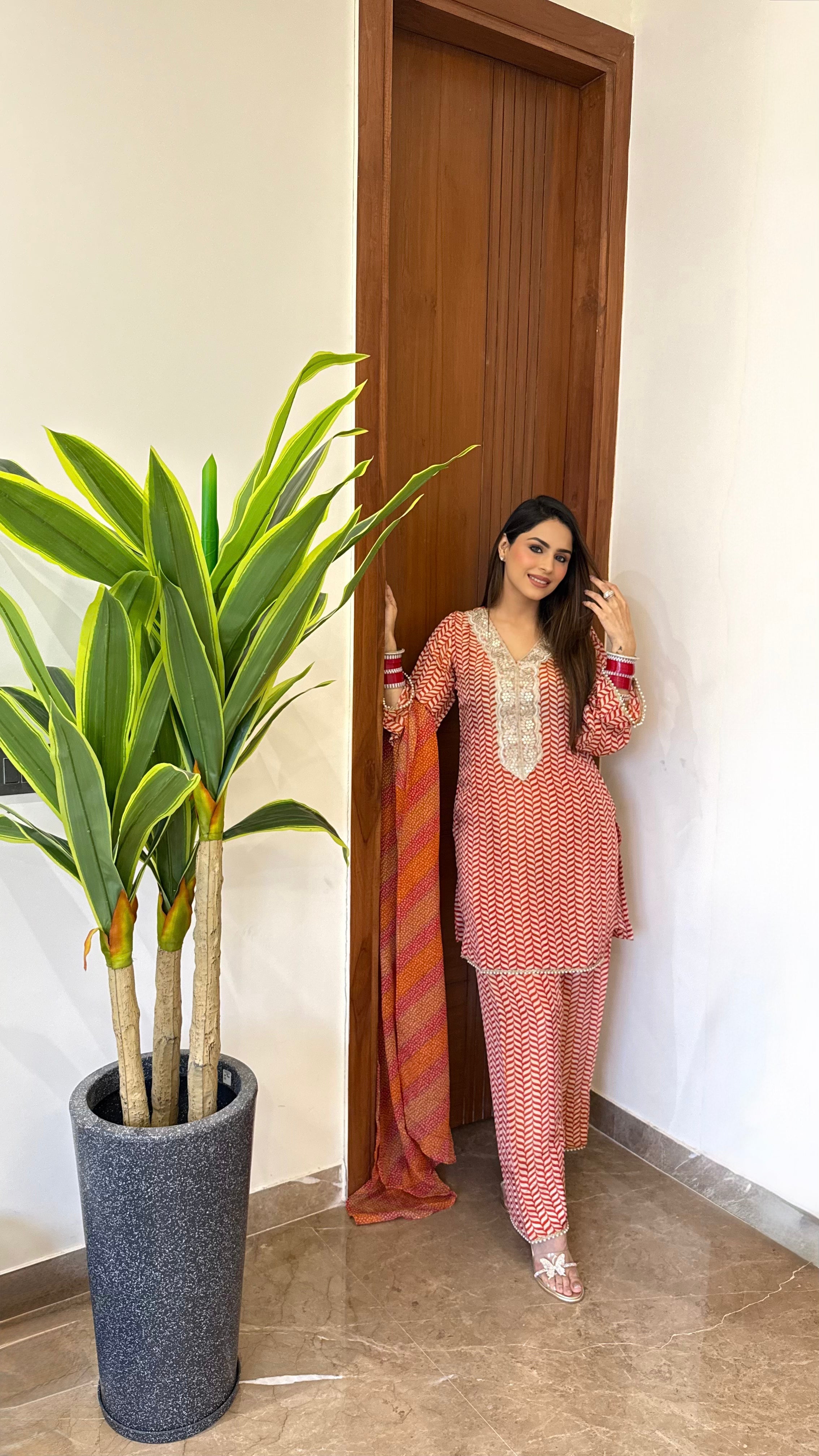 Chevron Farshi Salwar set