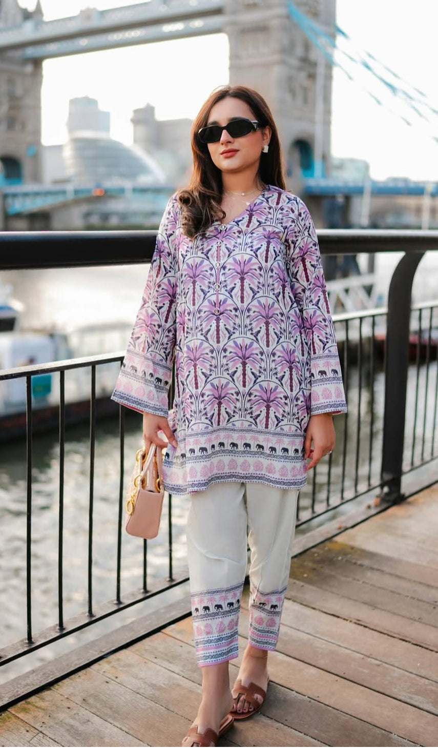 Desert Lilac Palm Suit