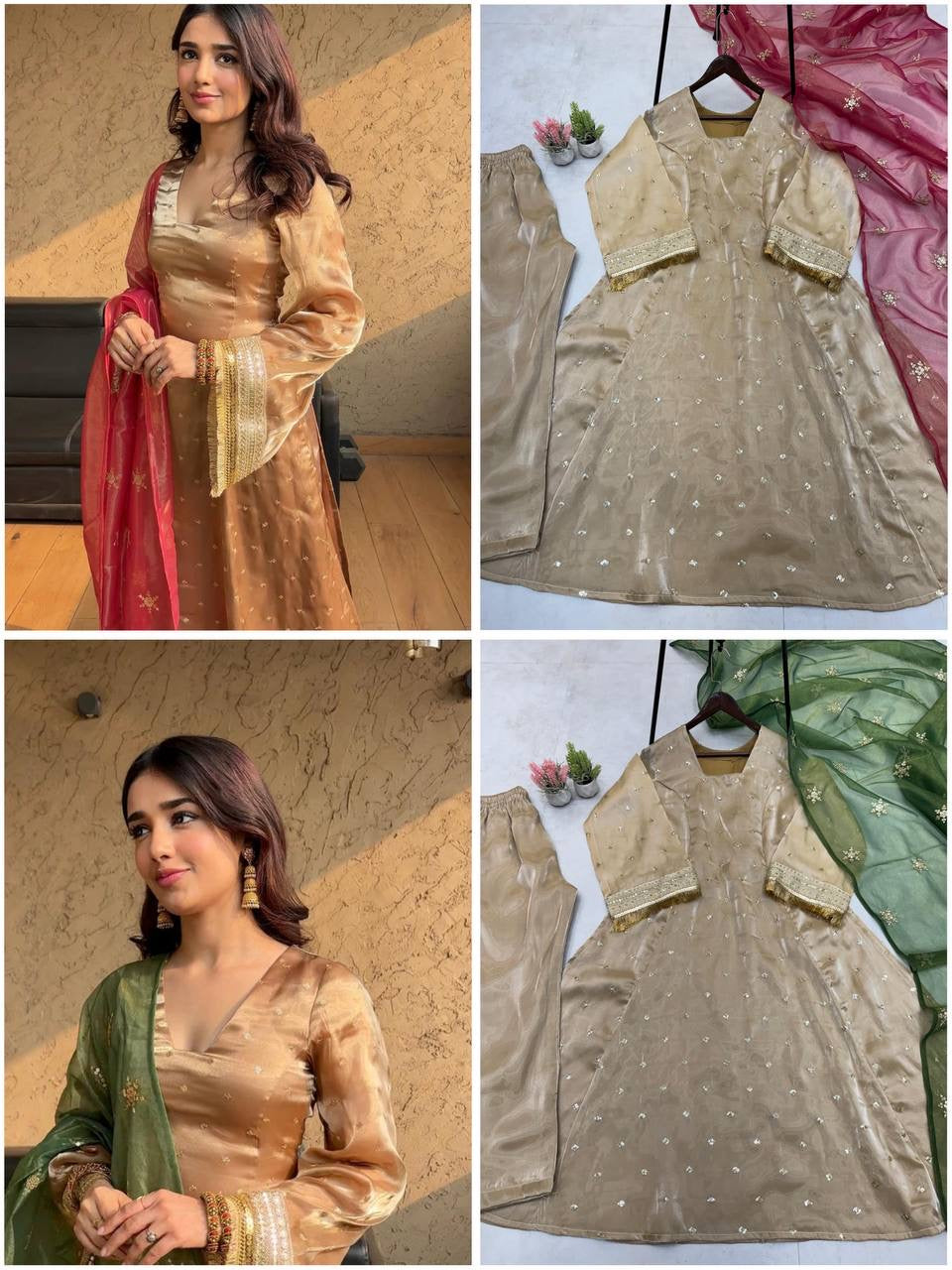 Corset Back kurta 3 Piece Set