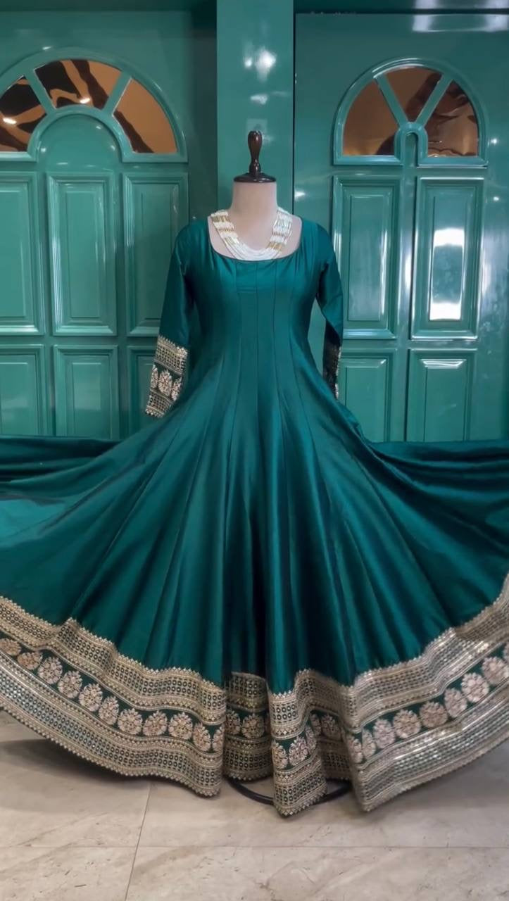 Peacock Glaze Gown