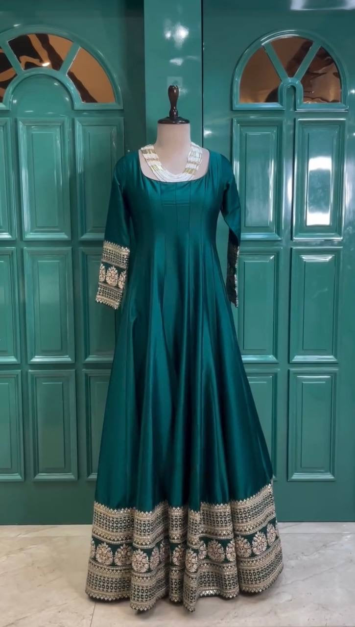 Peacock Glaze Gown