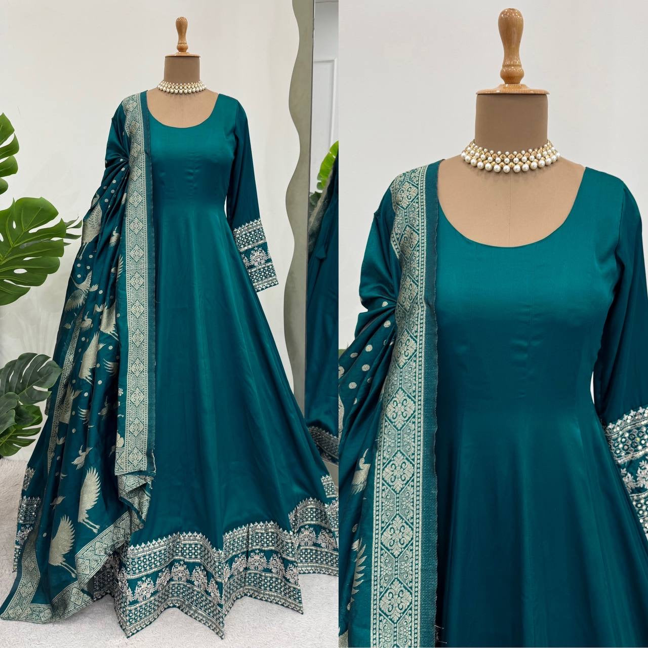 Peacock Glaze Gown