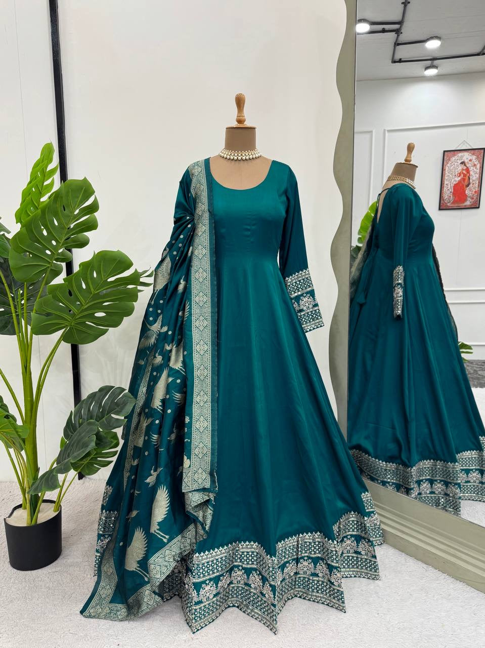 Peacock Glaze Gown
