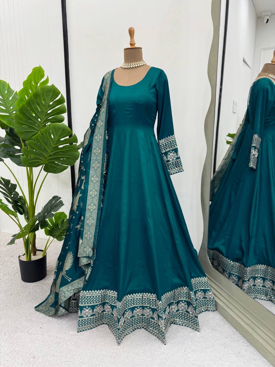 Peacock Glaze Gown