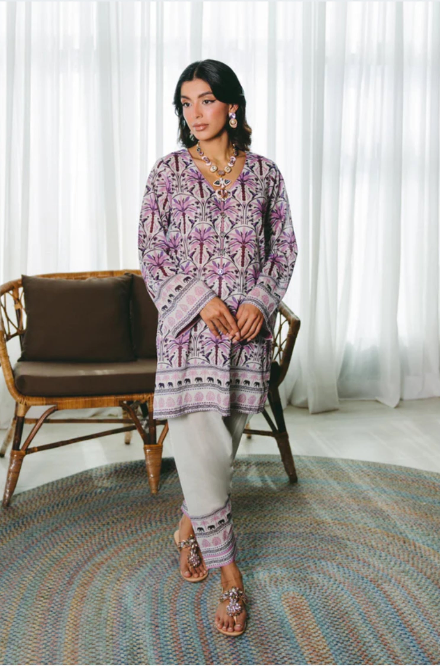 Desert Lilac Palm Suit
