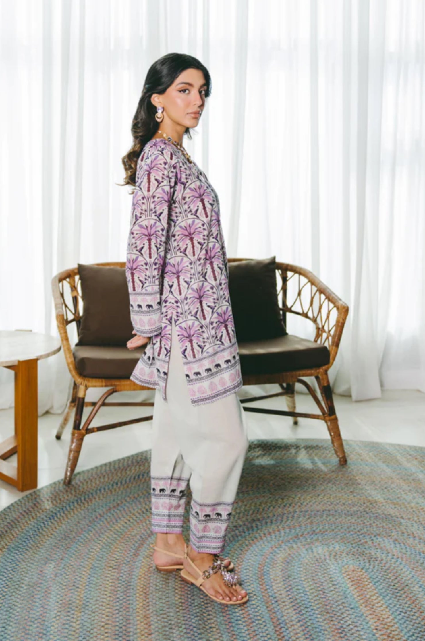 Desert Lilac Palm Suit