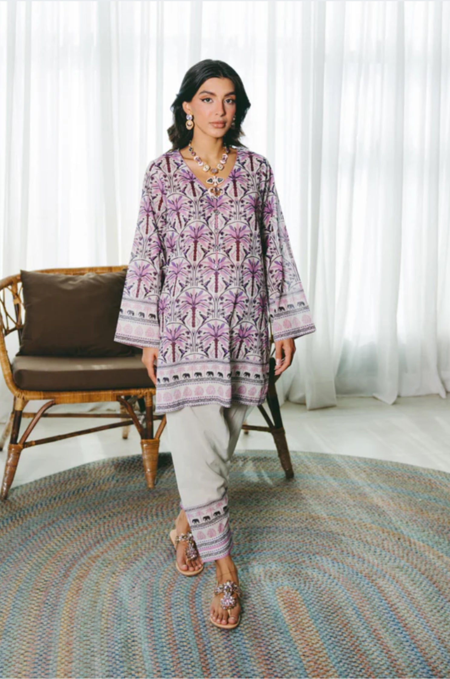 Desert Lilac Palm Suit