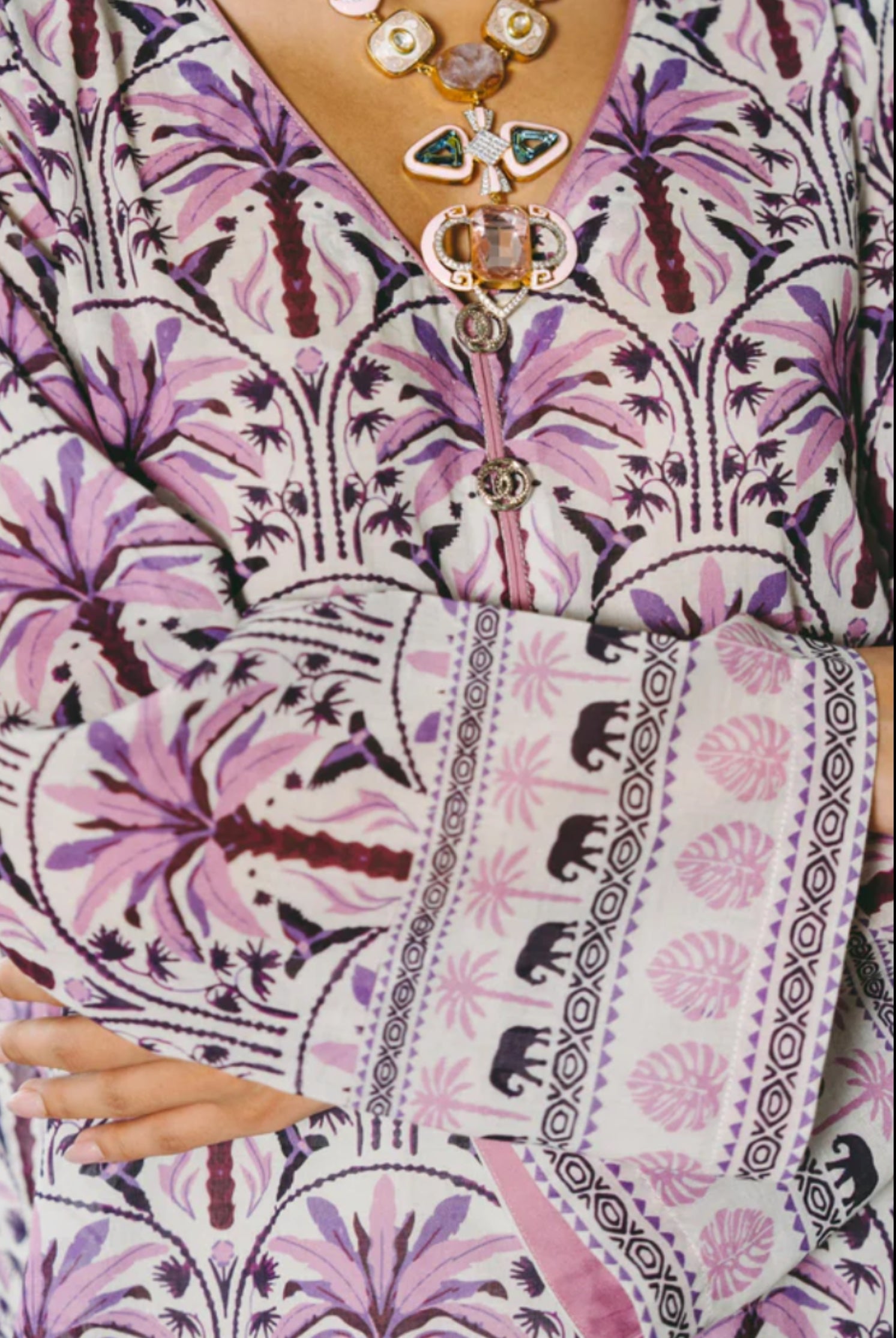 Desert Lilac Palm Suit