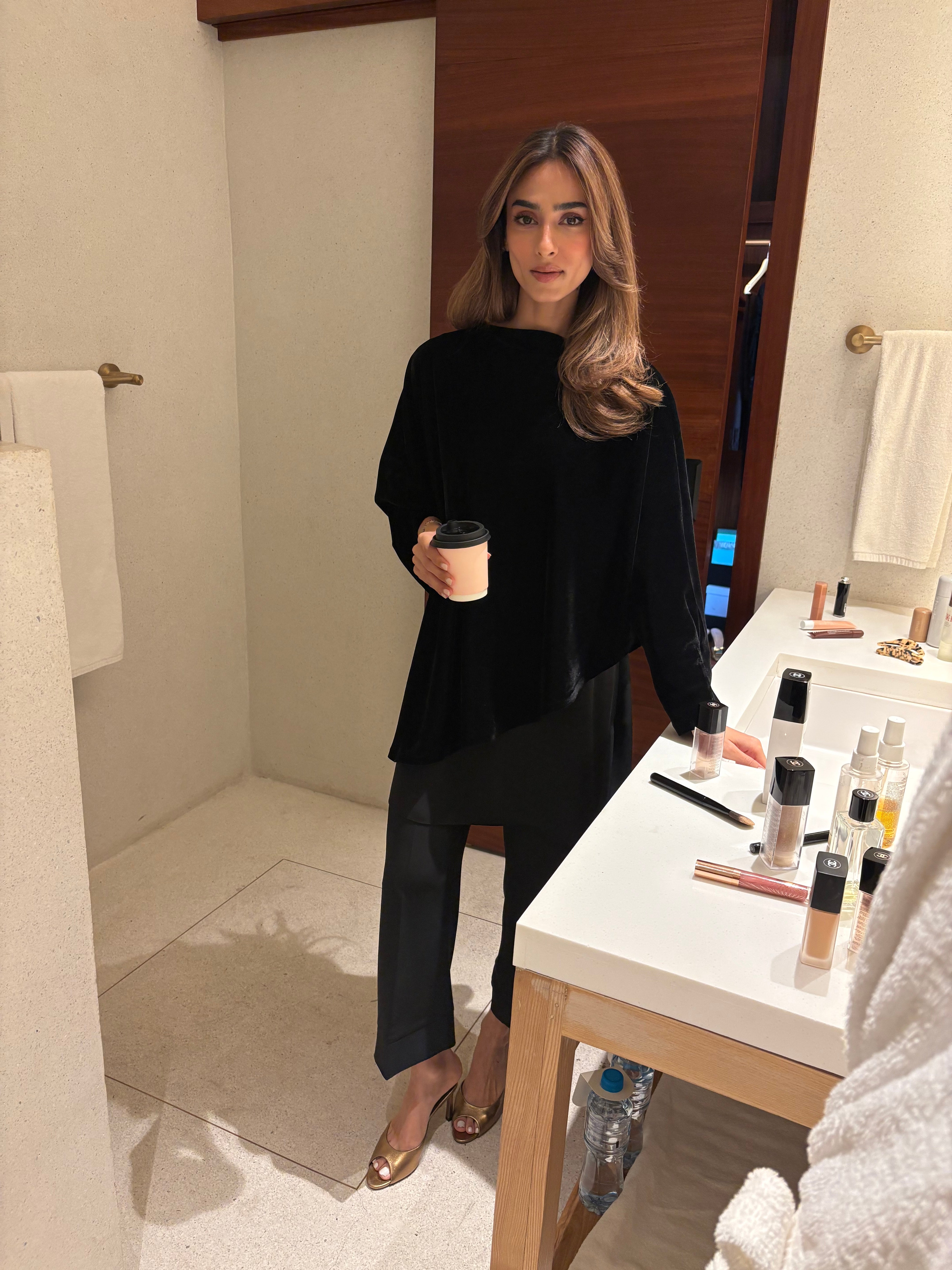 Zenith Velvet Cape 3 Piece Co-ord Set