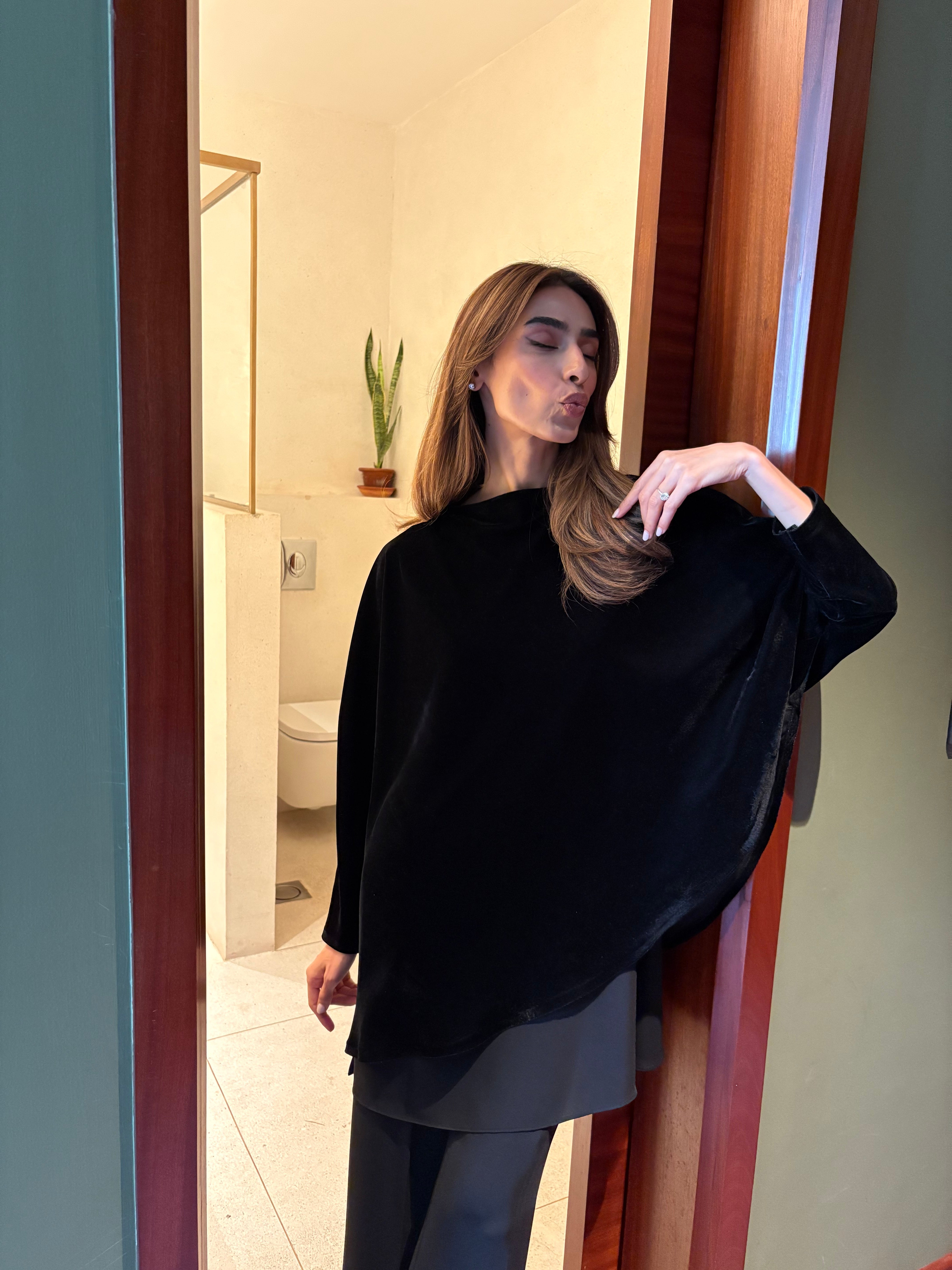 Zenith Velvet Cape 3 Piece Co-ord Set