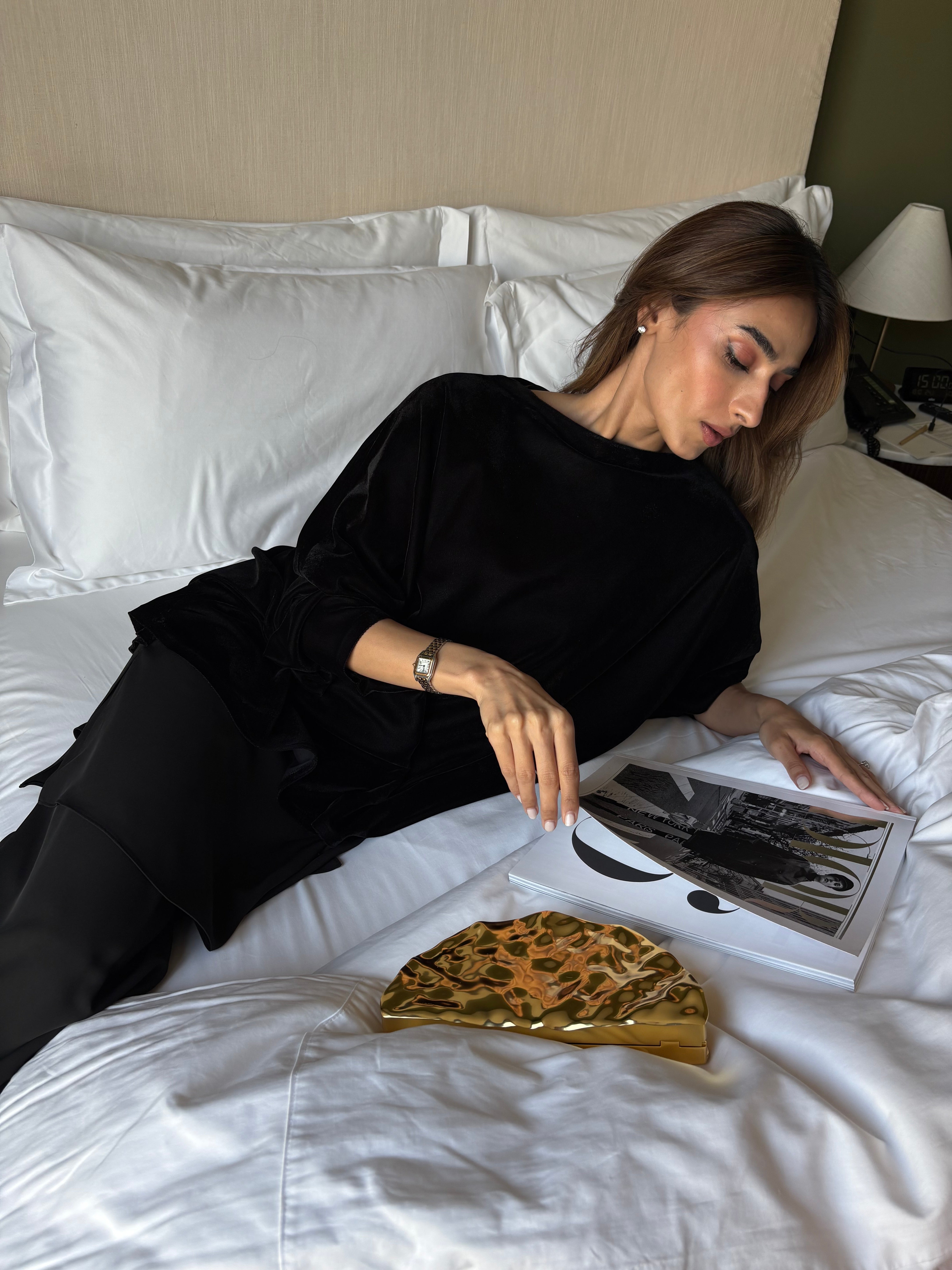 Zenith Velvet Cape 3 Piece Co-ord Set