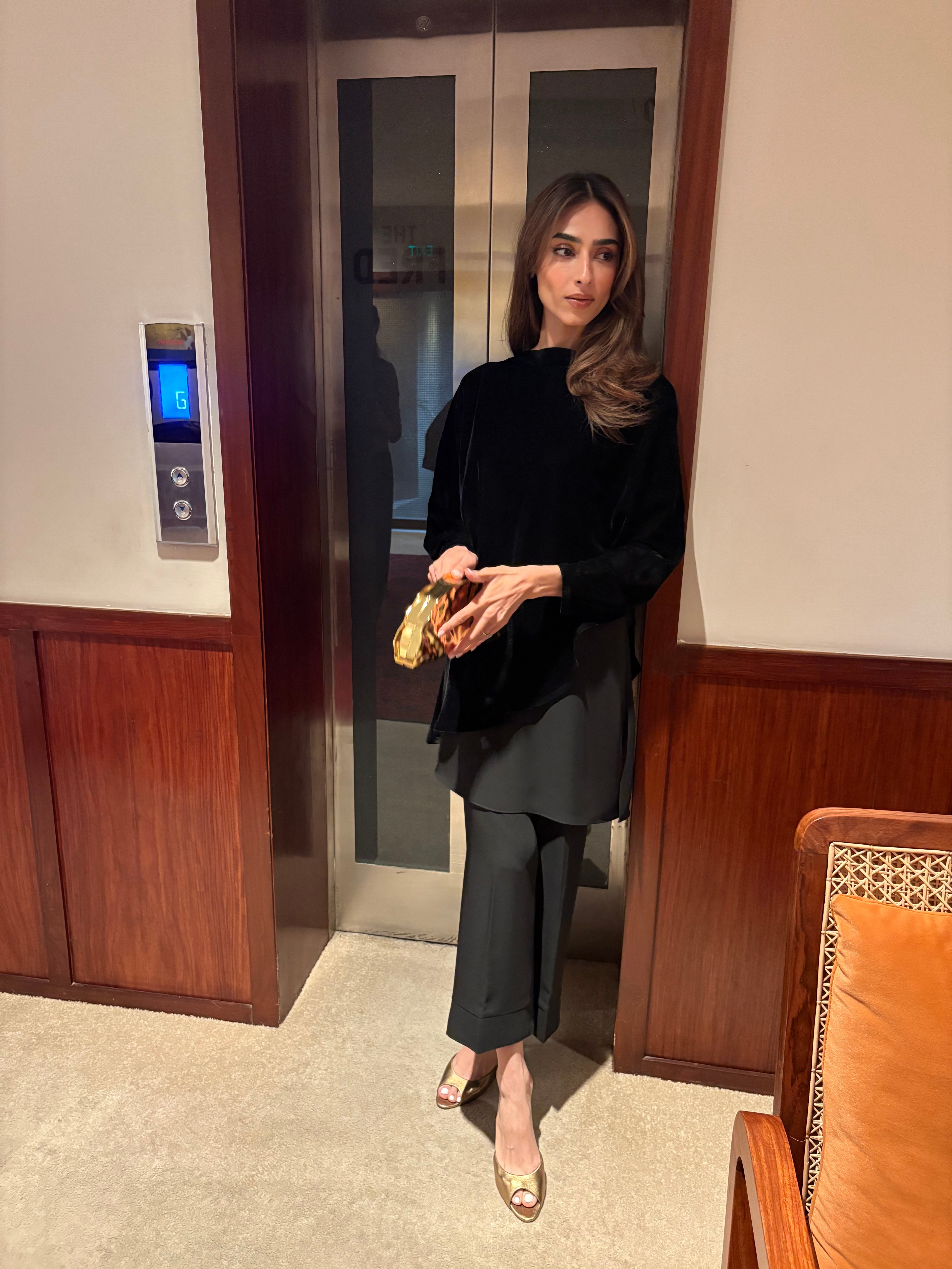 Zenith Velvet Cape 3 Piece Co-ord Set