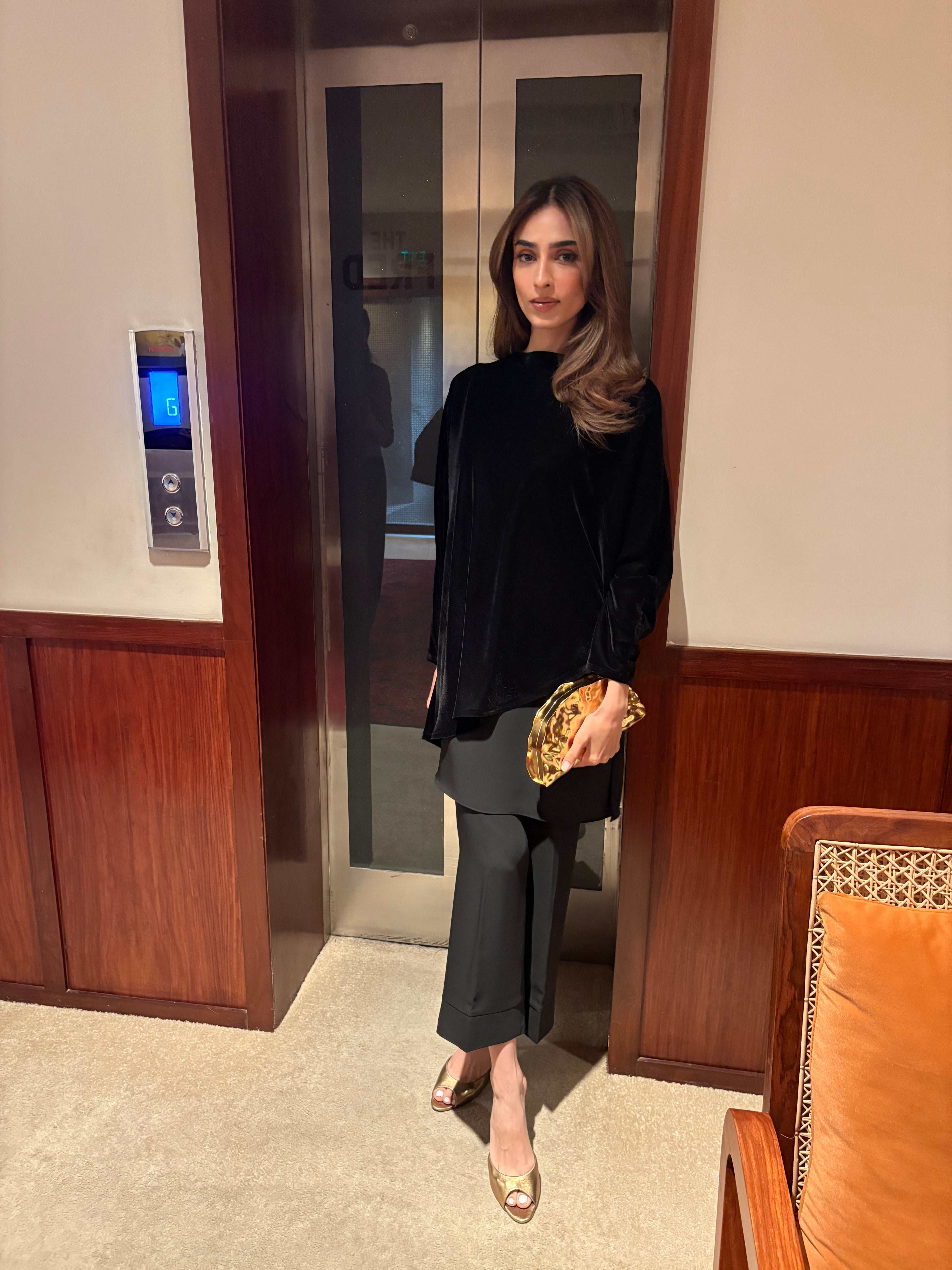 Zenith Velvet Cape 3 Piece Co-ord Set