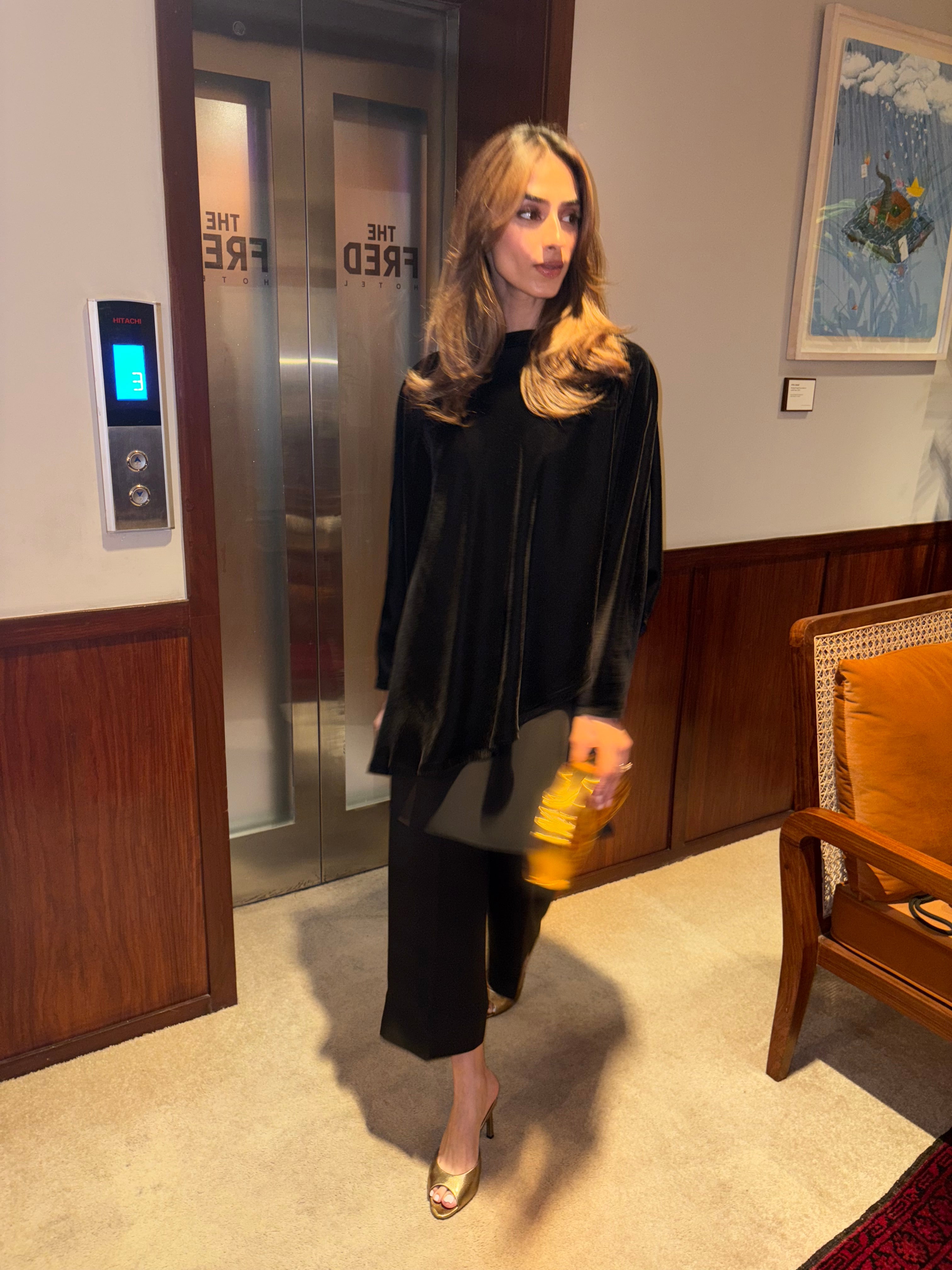 Zenith Velvet Cape 3 Piece Co-ord Set