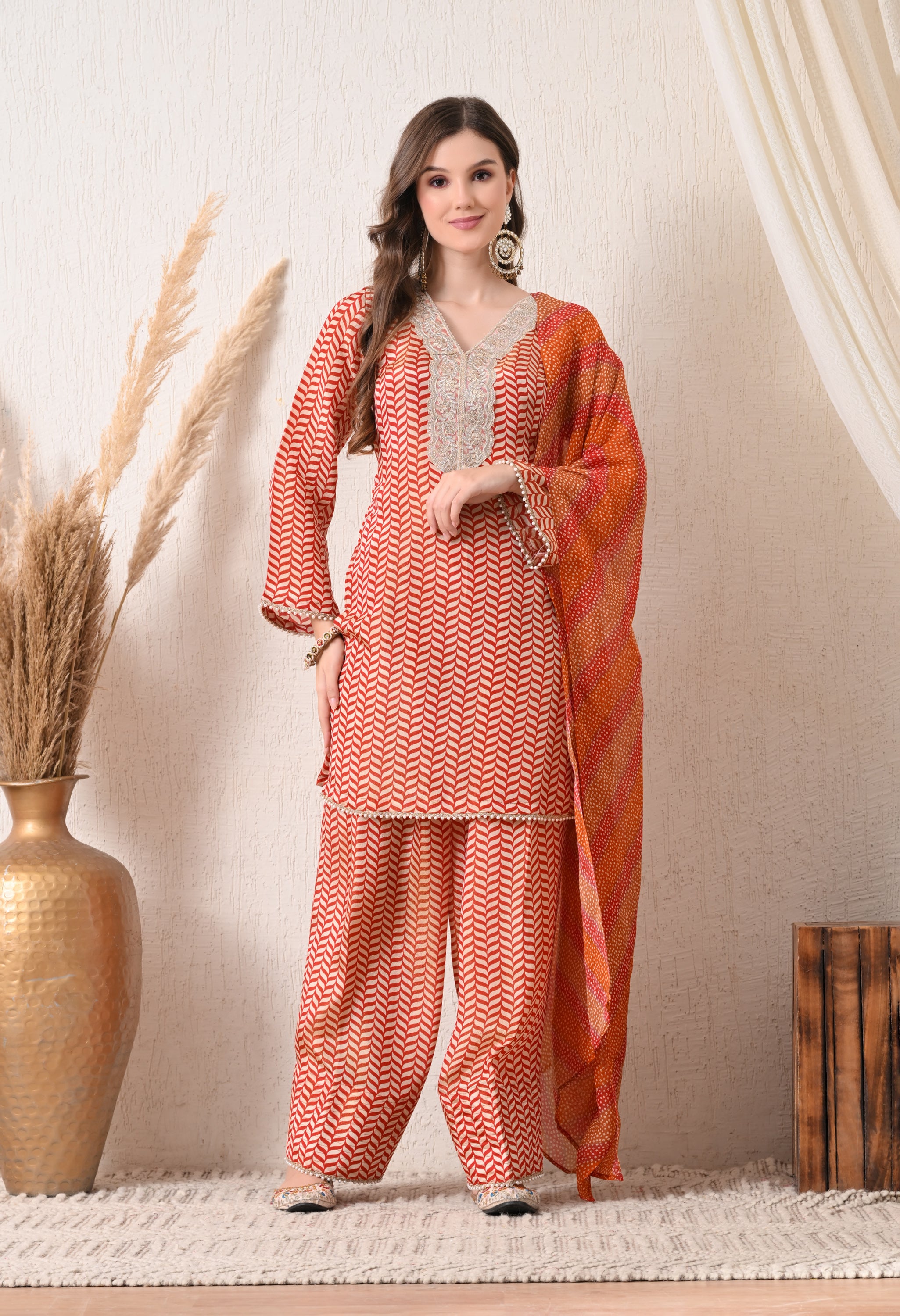 Chevron Farshi Salwar set