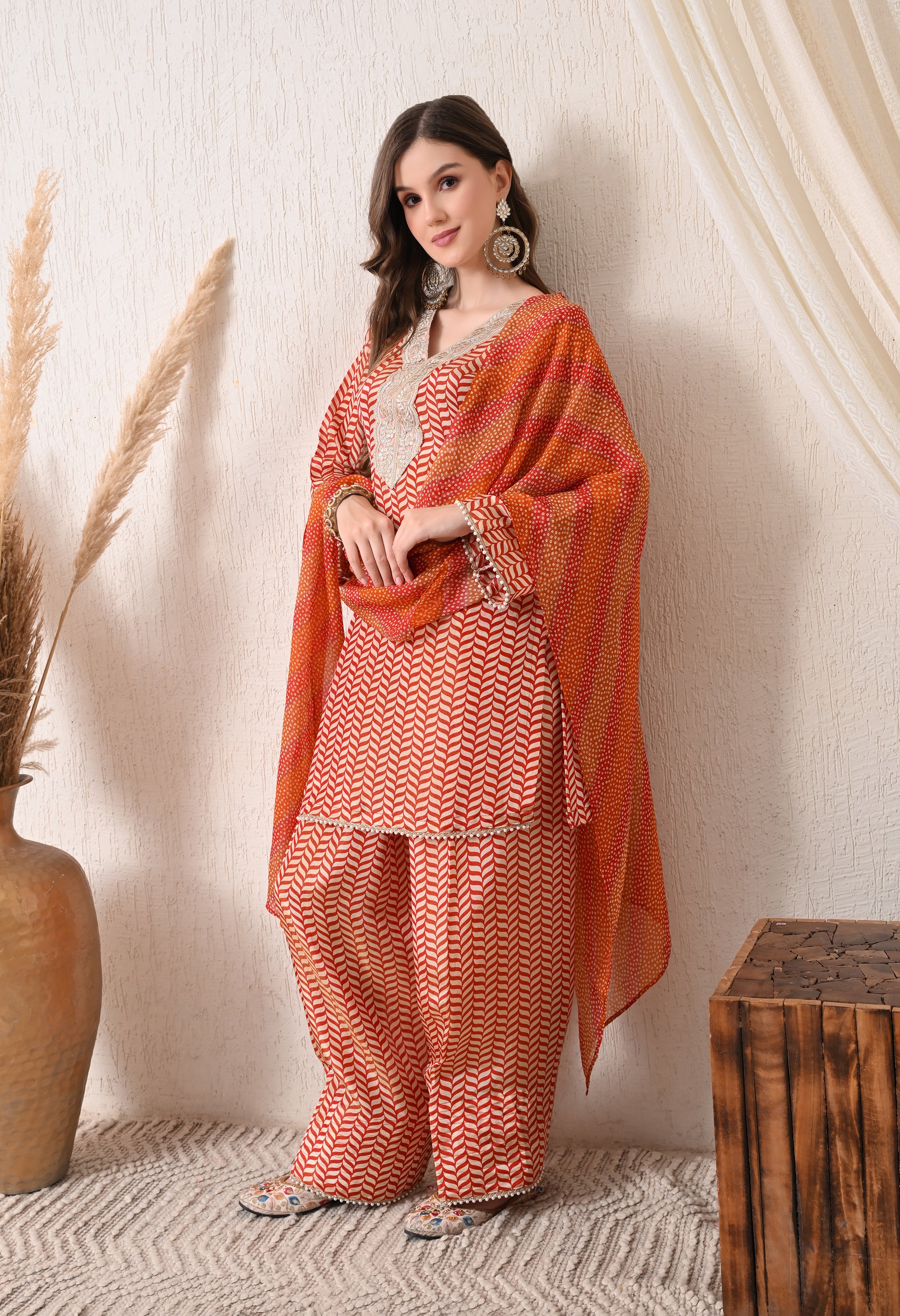 Chevron Farshi Salwar set