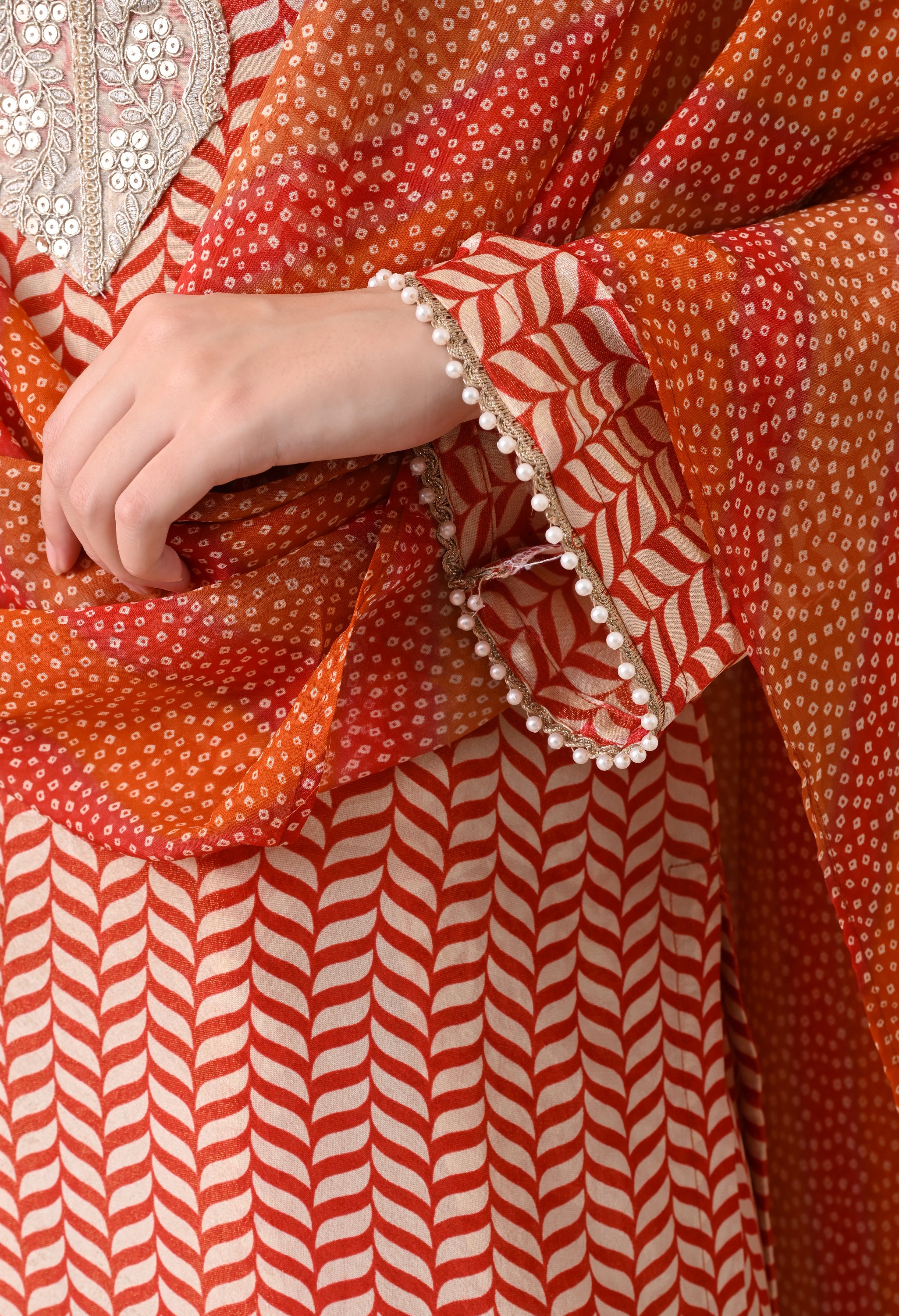 Chevron Farshi Salwar set