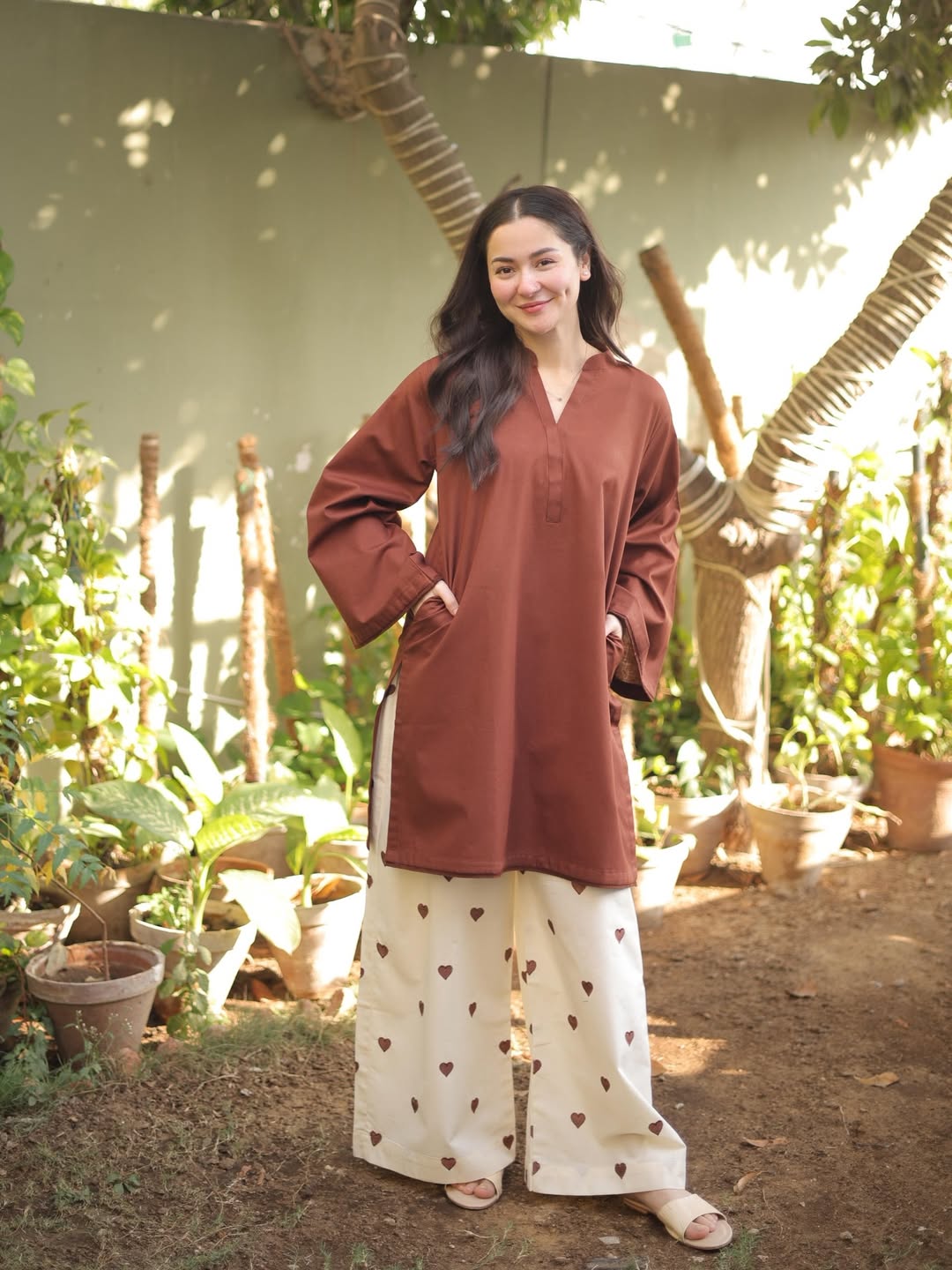 Hania Amir Heart Embroidered co-ord set – House Of Niav