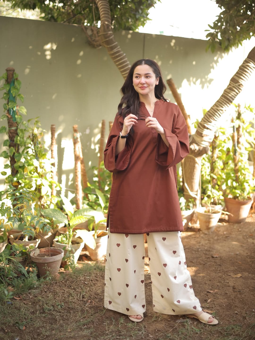 Hania Amir Heart Embroidered co-ord set – House Of Niav