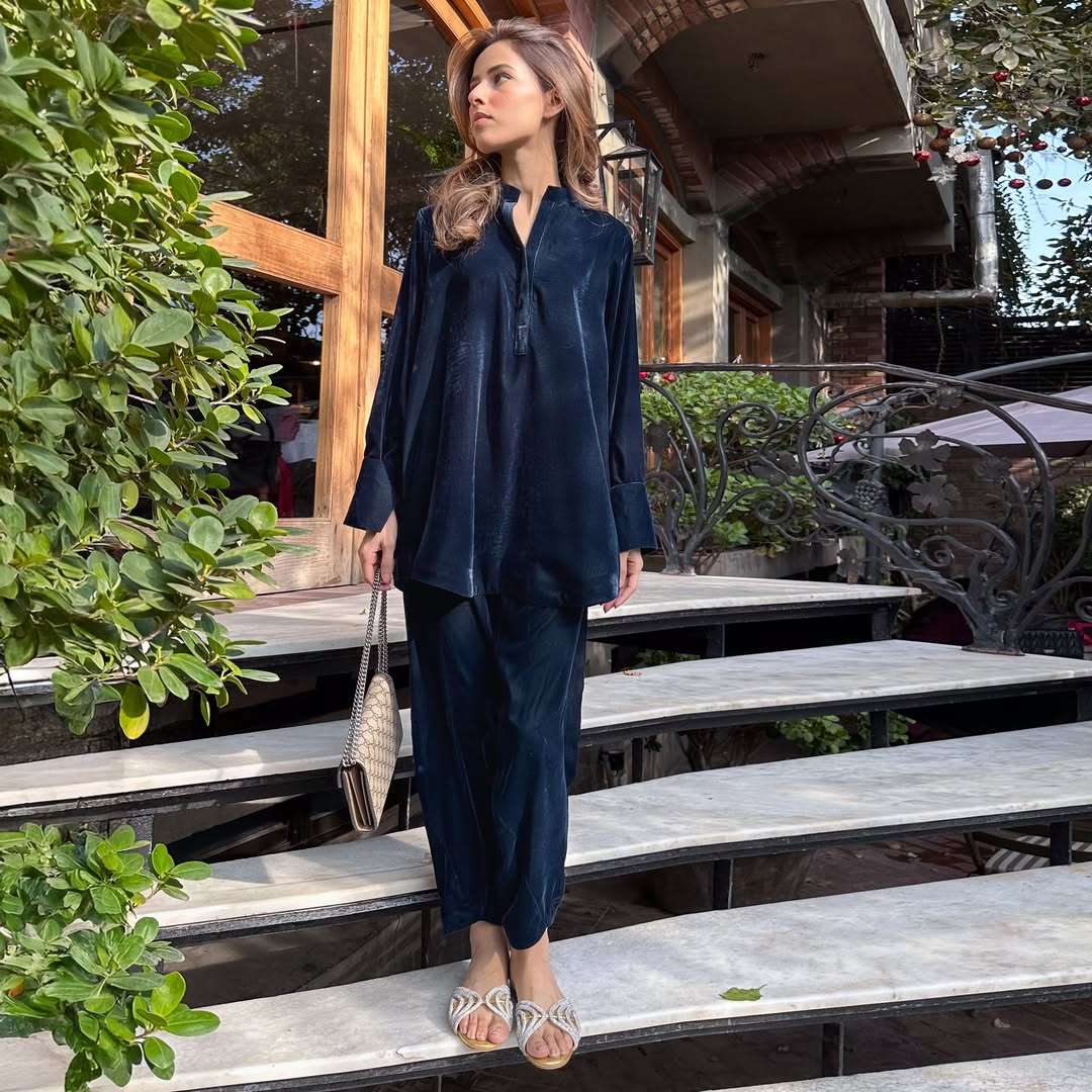 Sapphire Velvet Co-ord Set