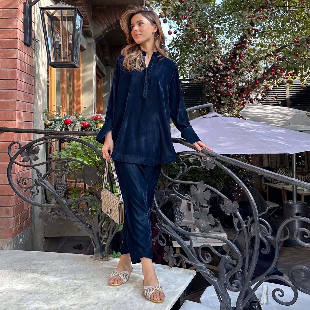 Sapphire Velvet Co-ord Set