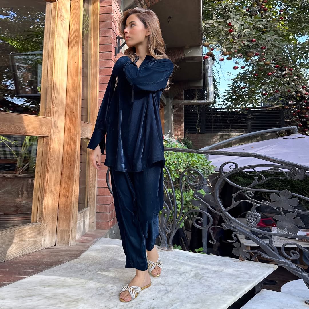 Sapphire Velvet Co-ord Set