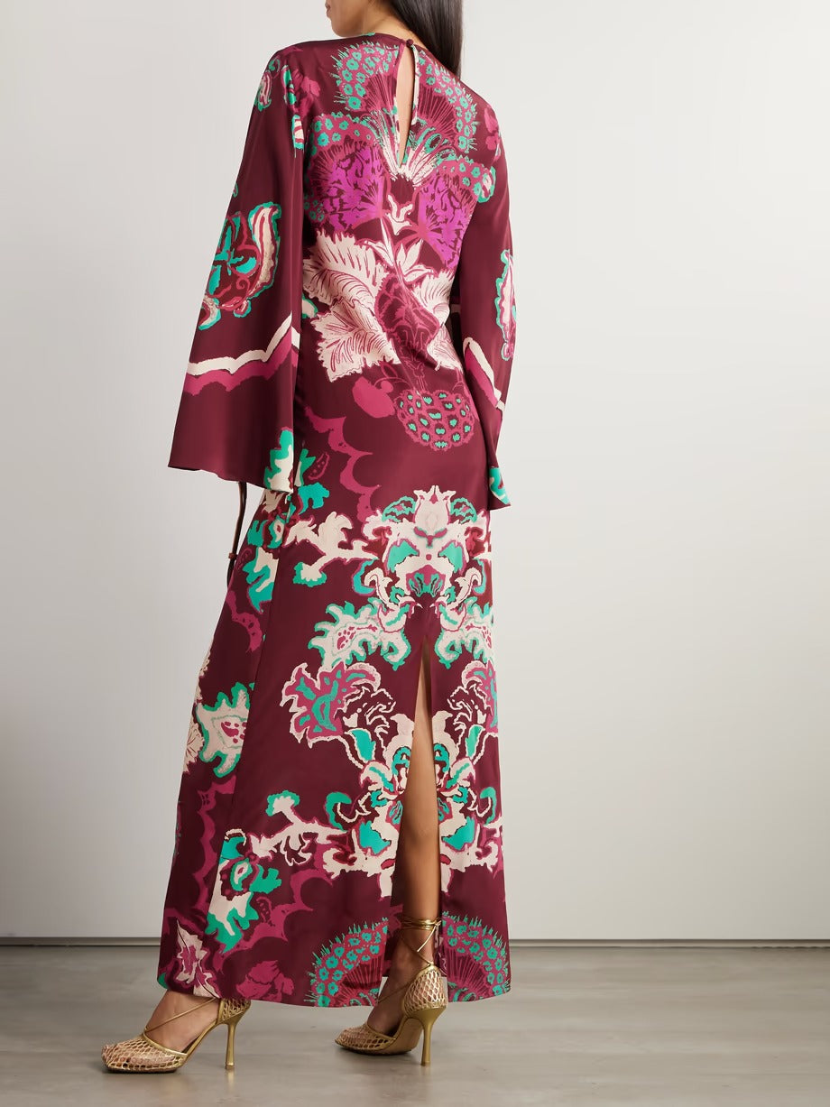 Cherry Blossom Kaftaan Dress