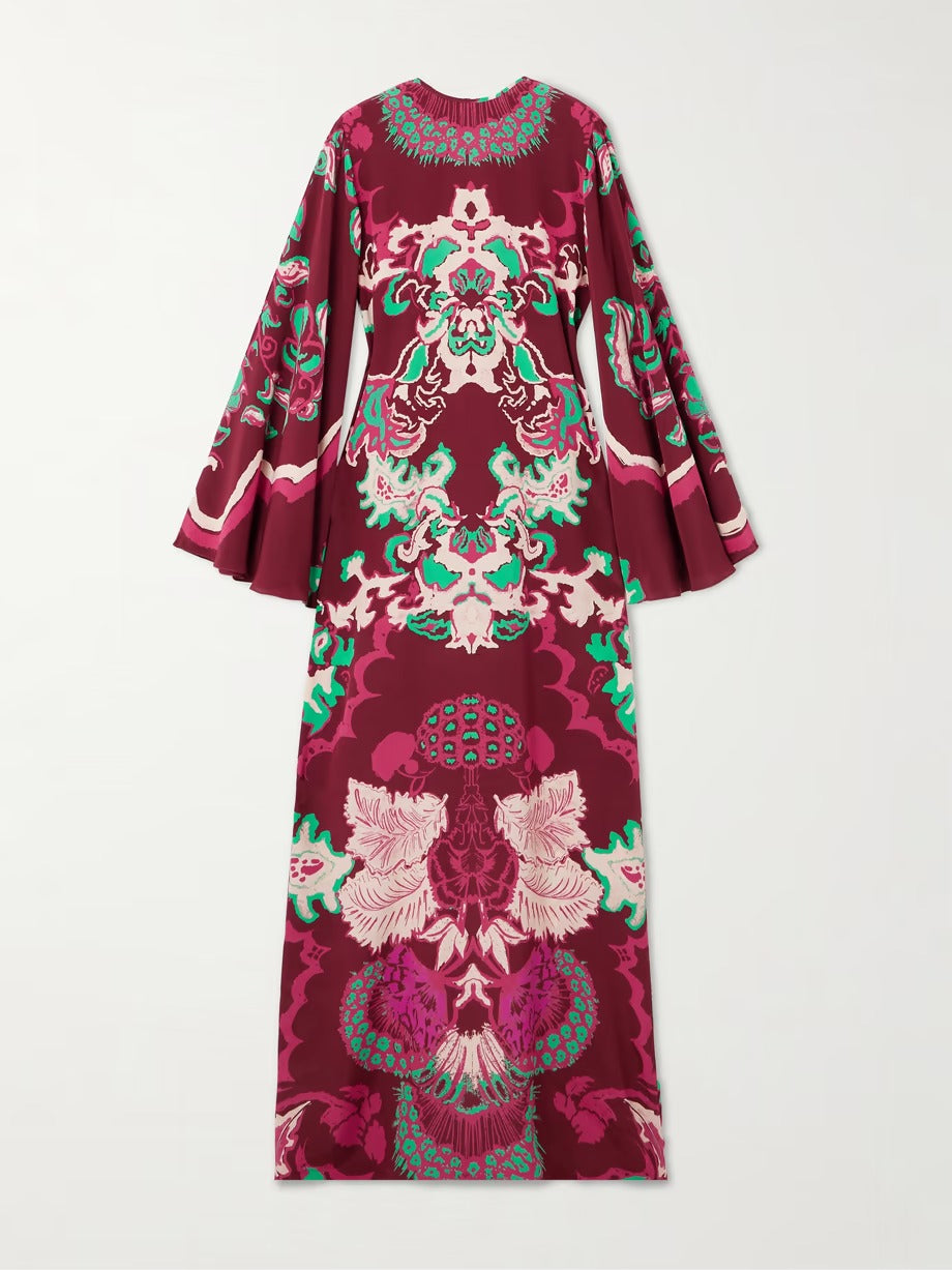 Cherry Blossom Kaftaan Dress