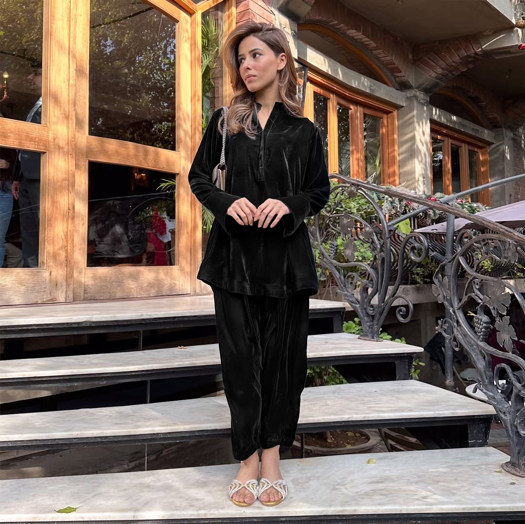 Sapphire Velvet Co-ord Set