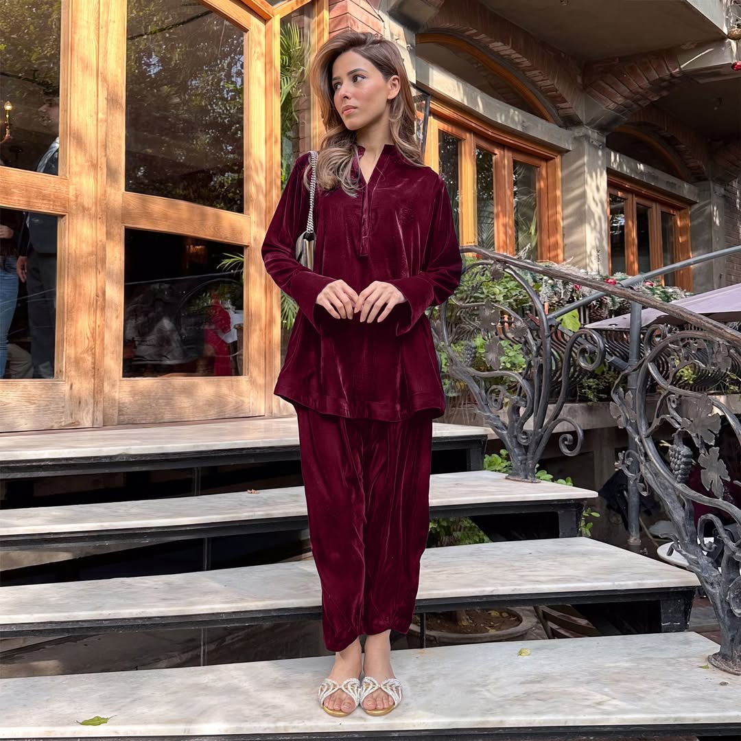 Sapphire Velvet Co-ord Set