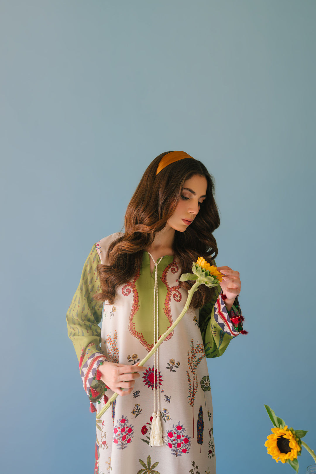Chrome White Long Kurta