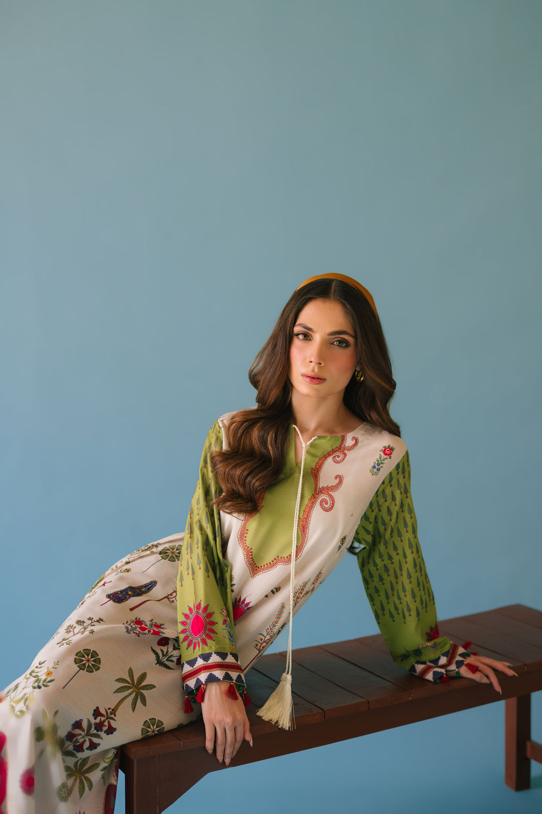 Chrome White Long Kurta