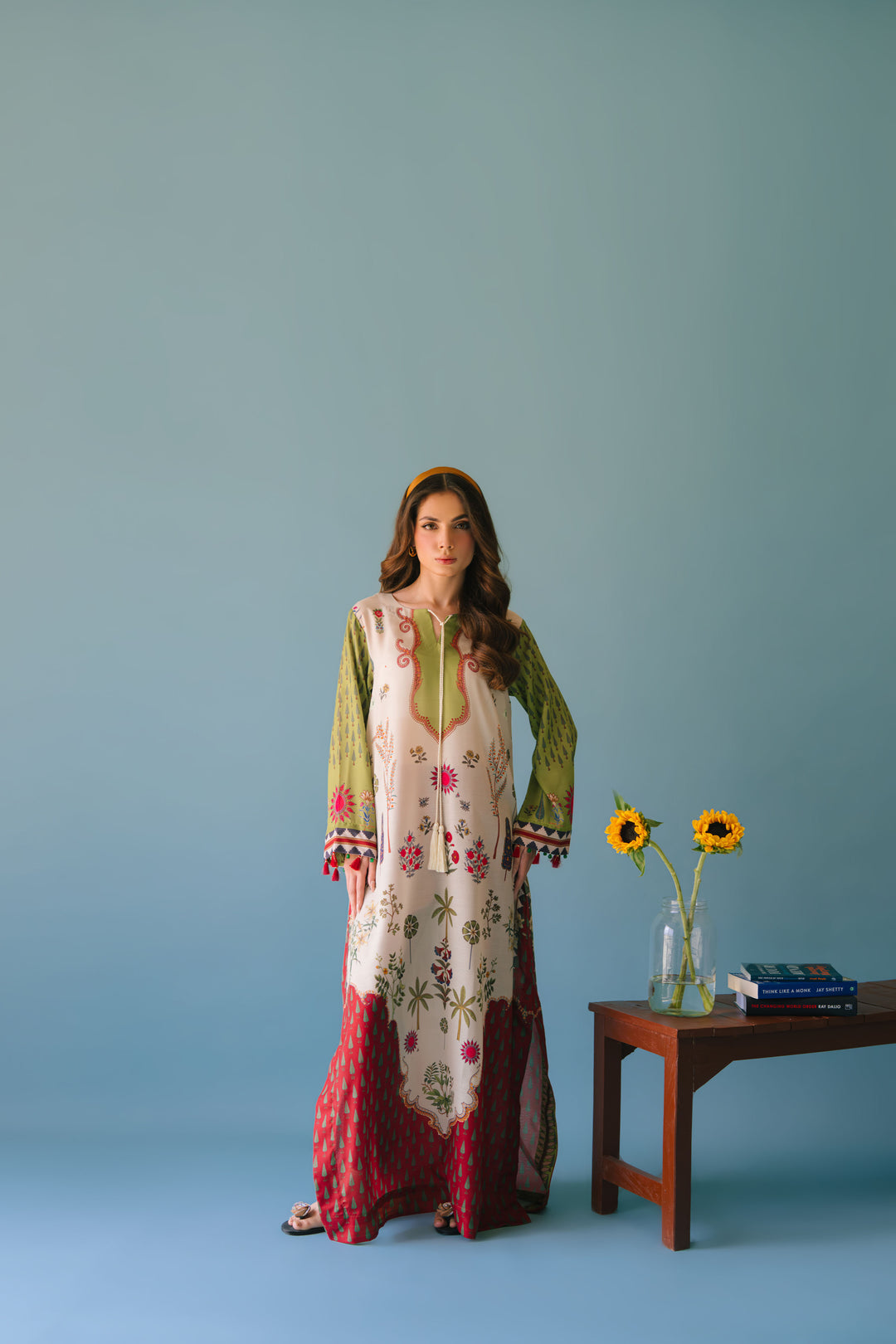 Chrome White Long Kurta